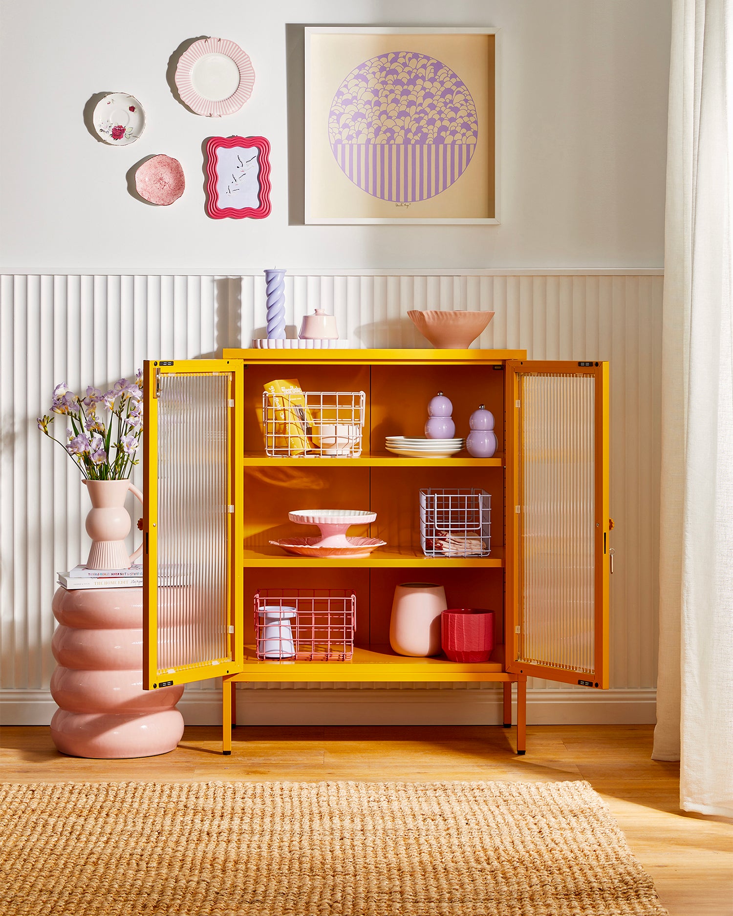 Vetrinetta in metallo e vetro The Mixer