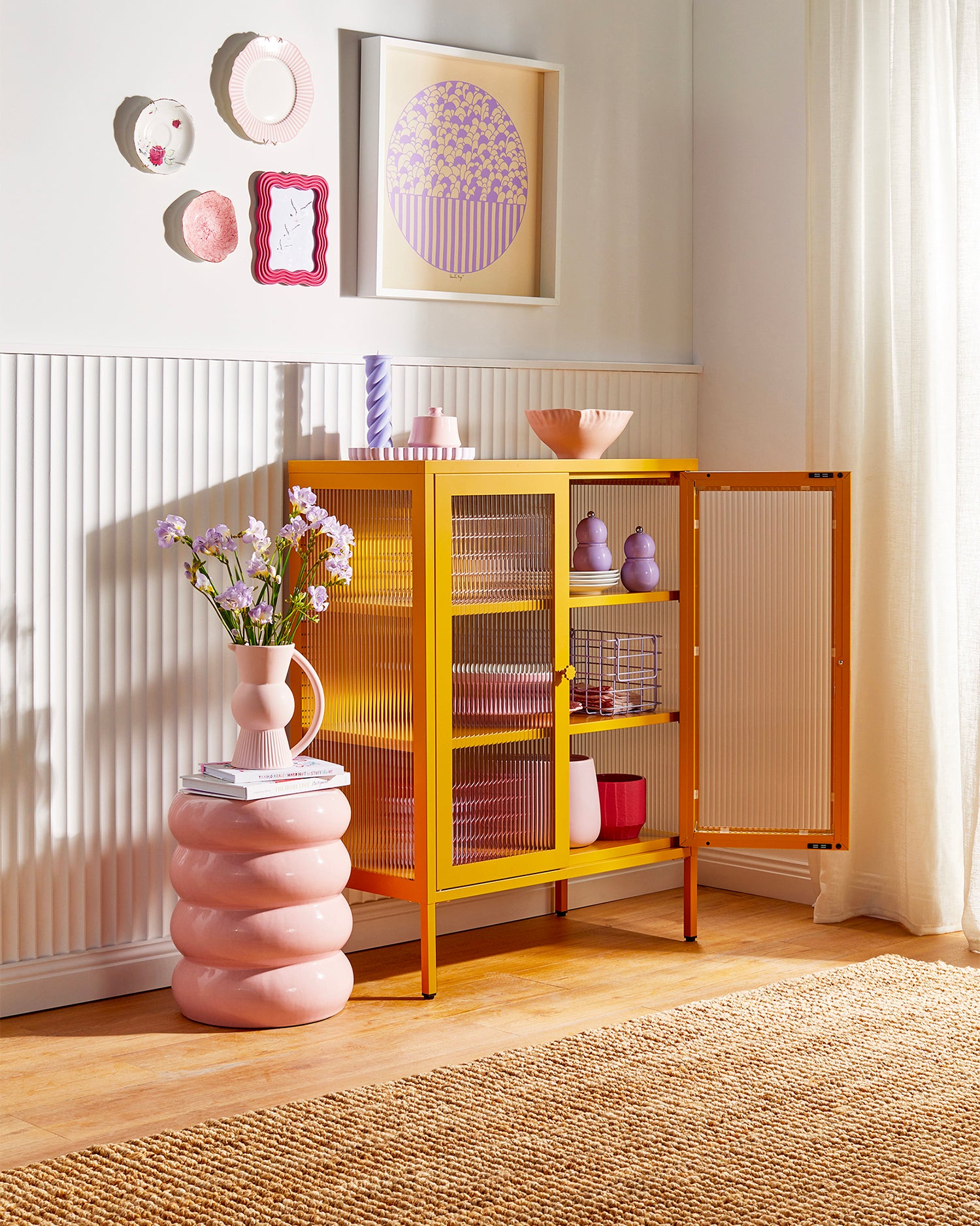 Vetrinetta in metallo e vetro The Mixer