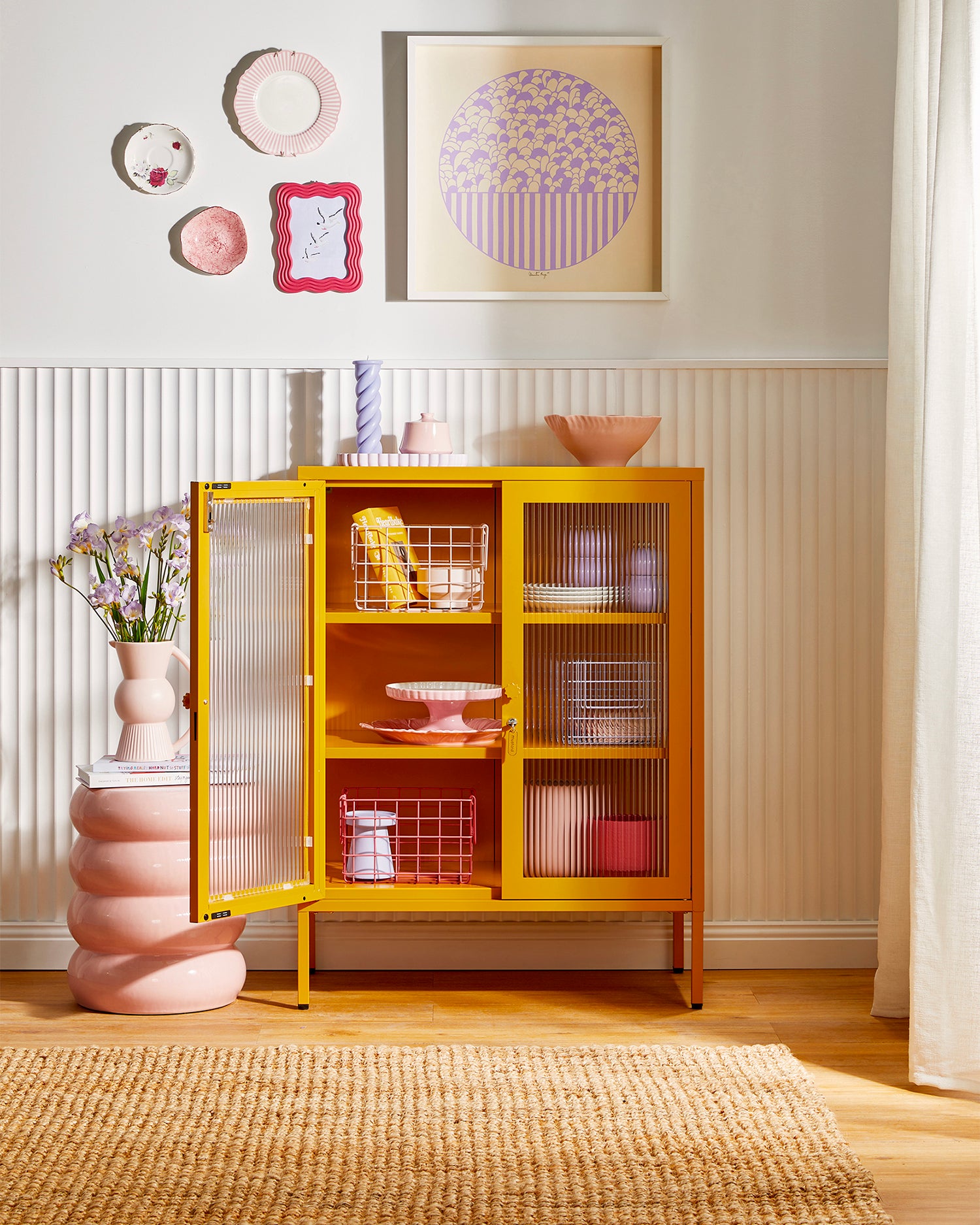 Vetrinetta in metallo e vetro The Mixer