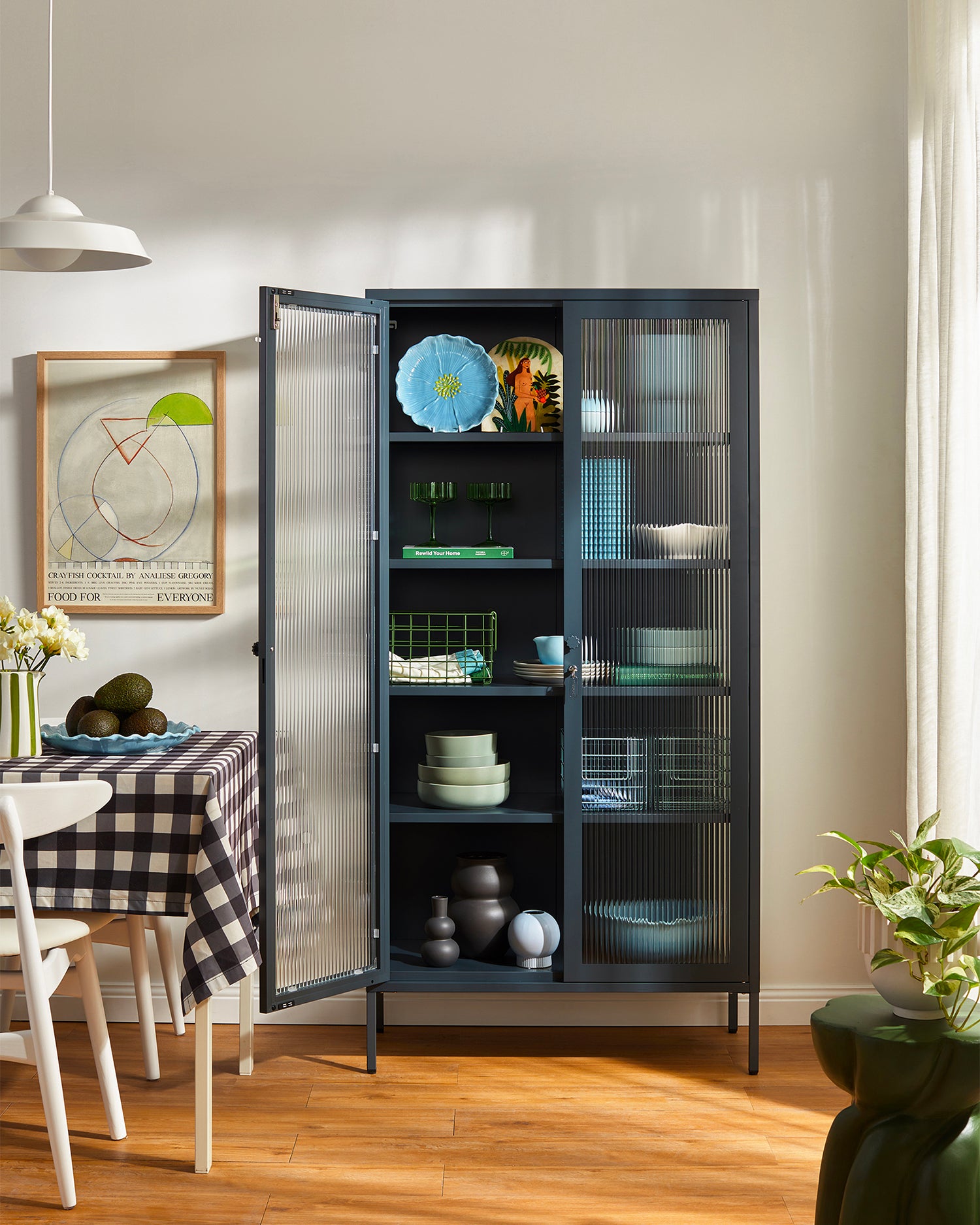 Vetrina in metallo e vetro The Collector