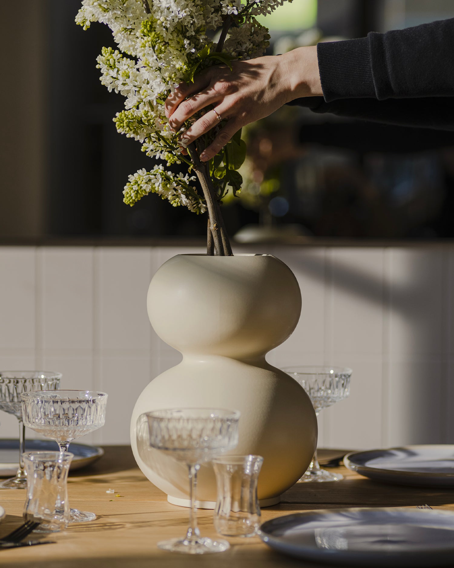 Vaso in ceramica Tuga, beige