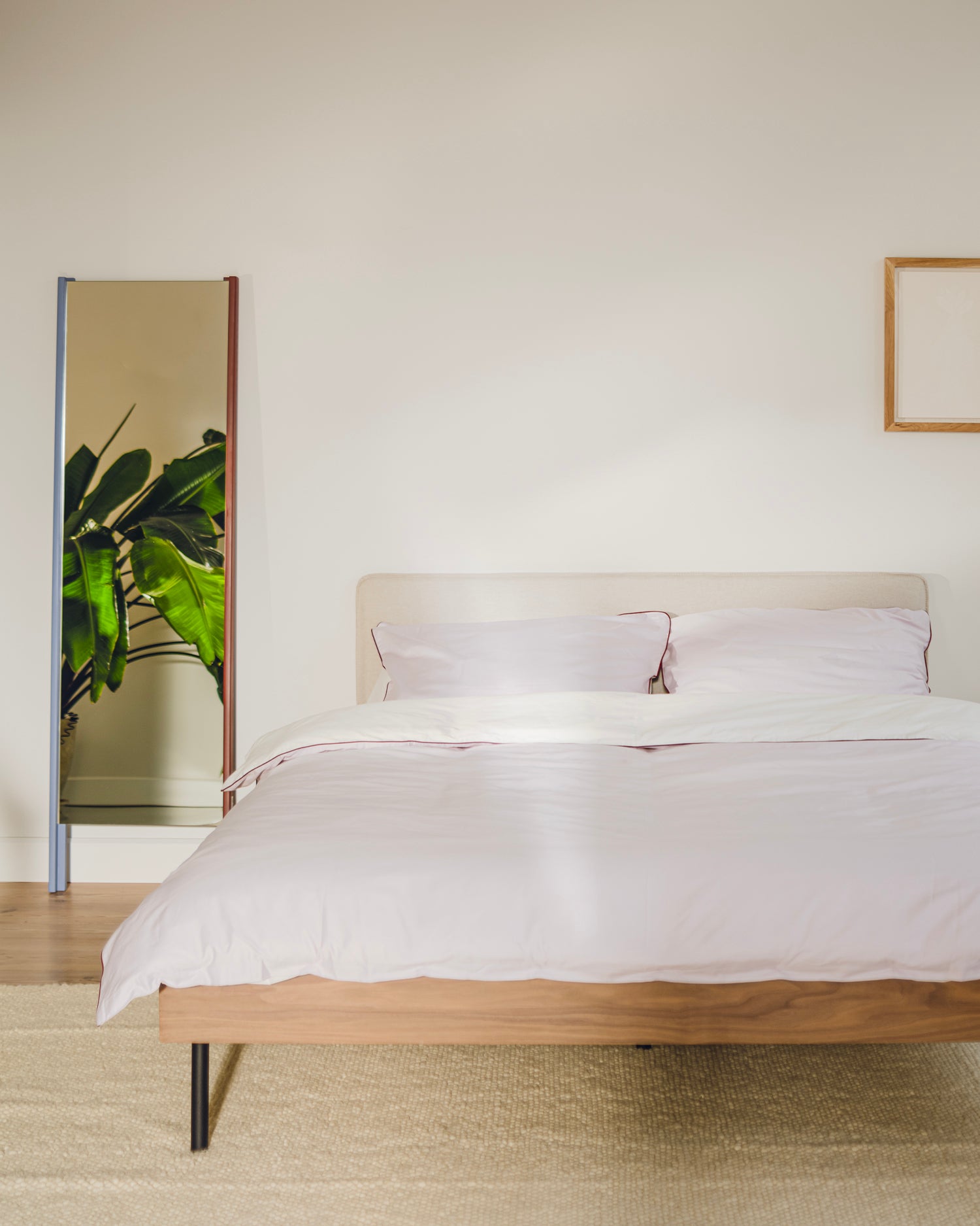 Specchio in legno Lun Leaning