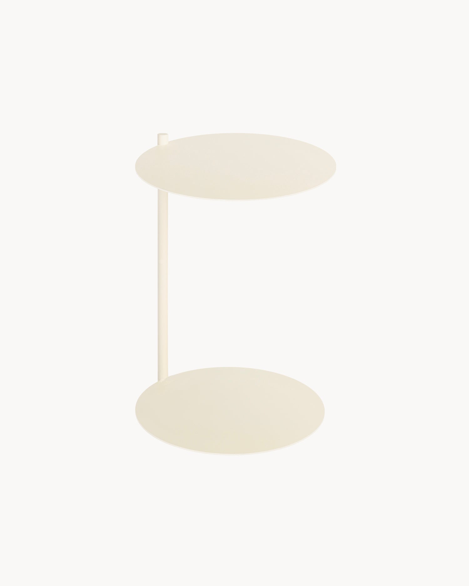 Tavolino in acciaio Ande, beige