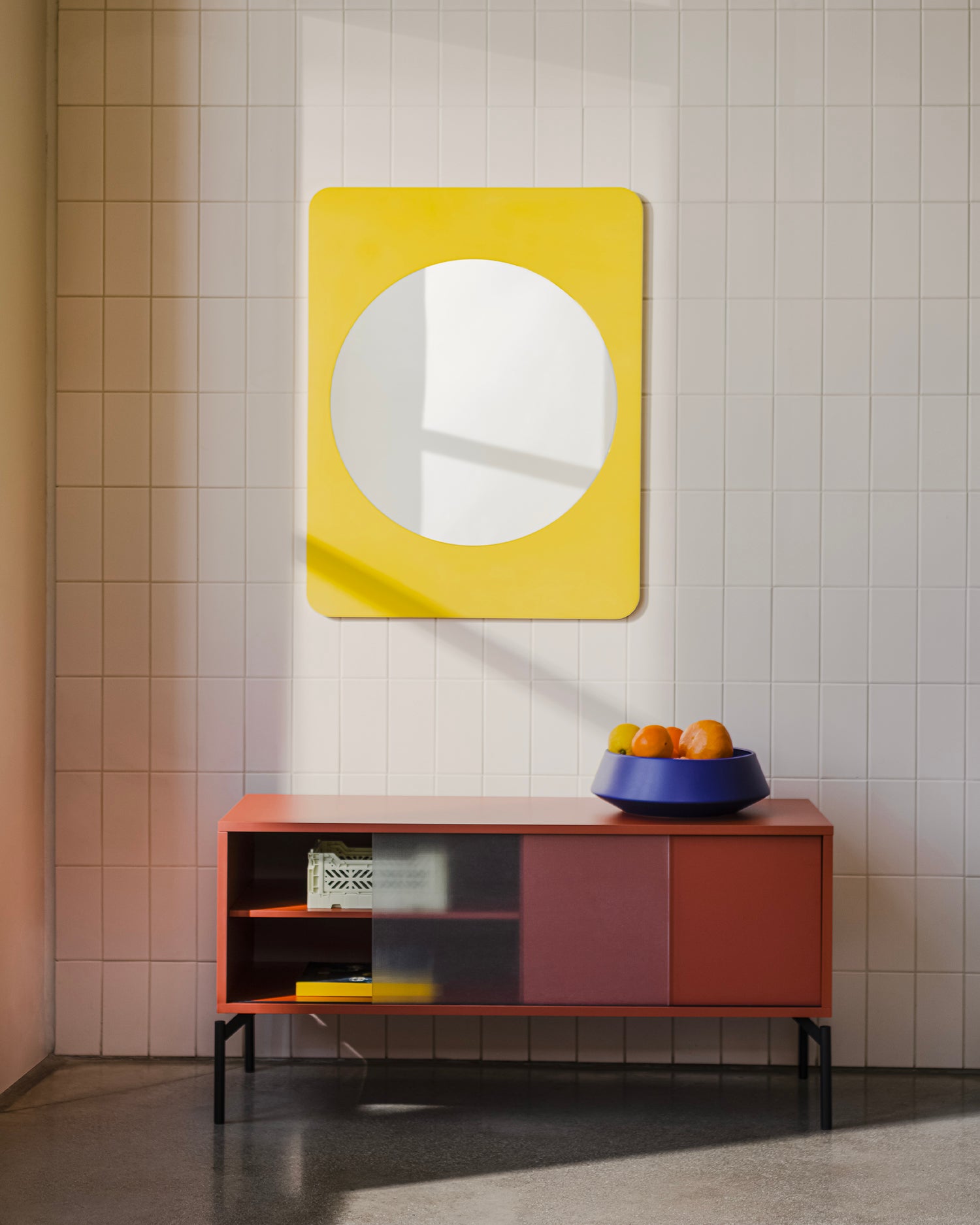 Specchio in legno Aku