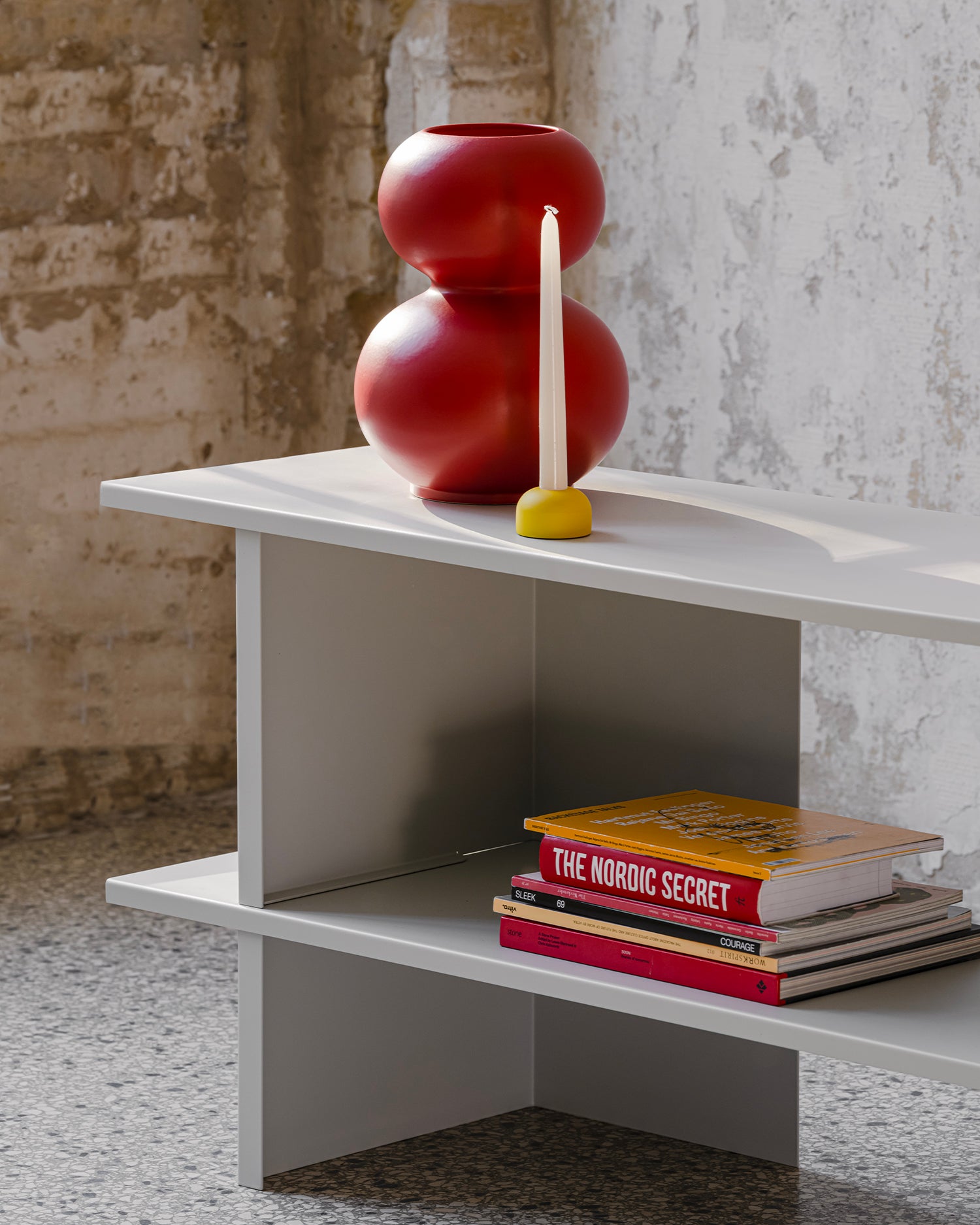 Vaso in ceramica Tuga, rosso