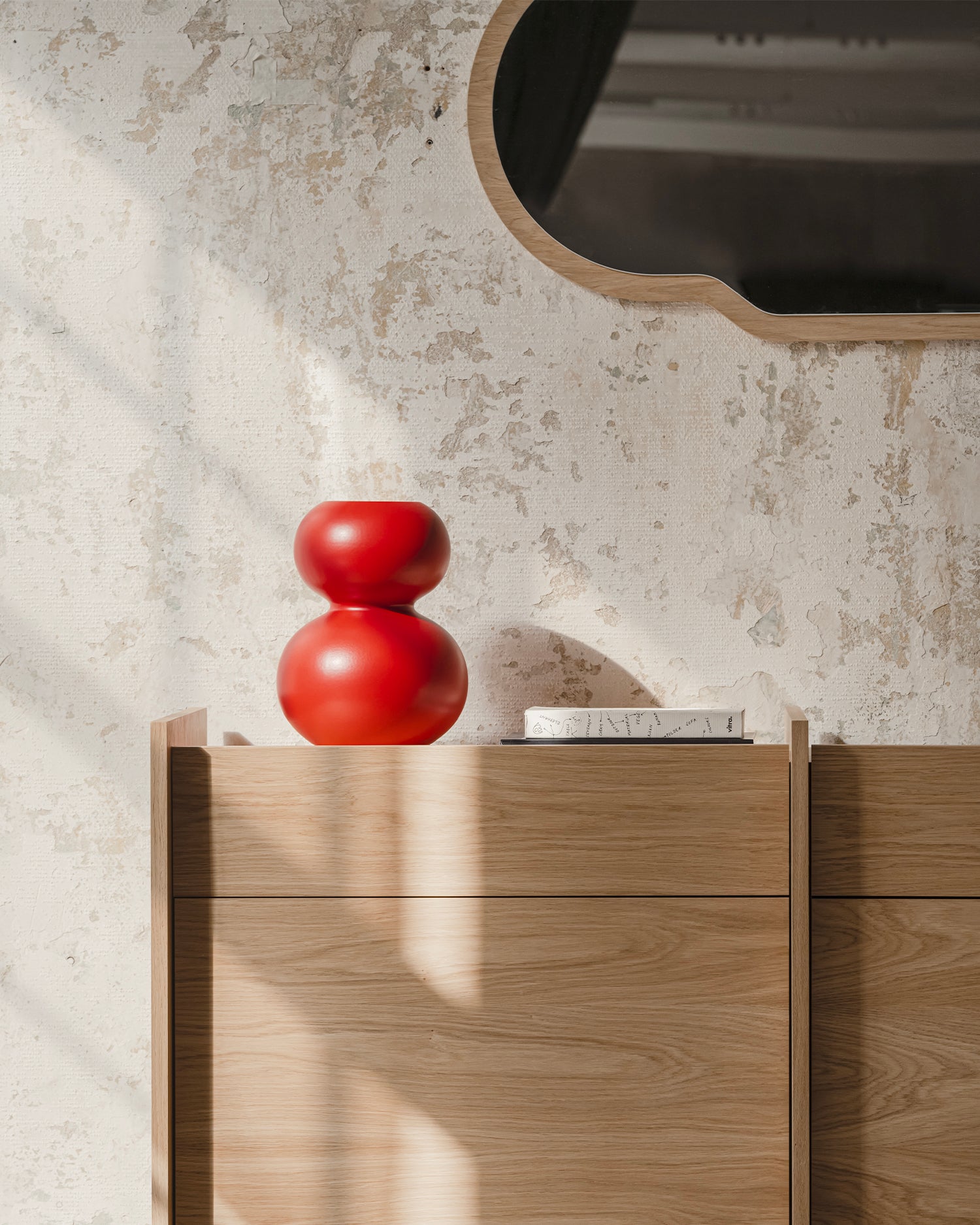 Vaso in ceramica Tuga, rosso