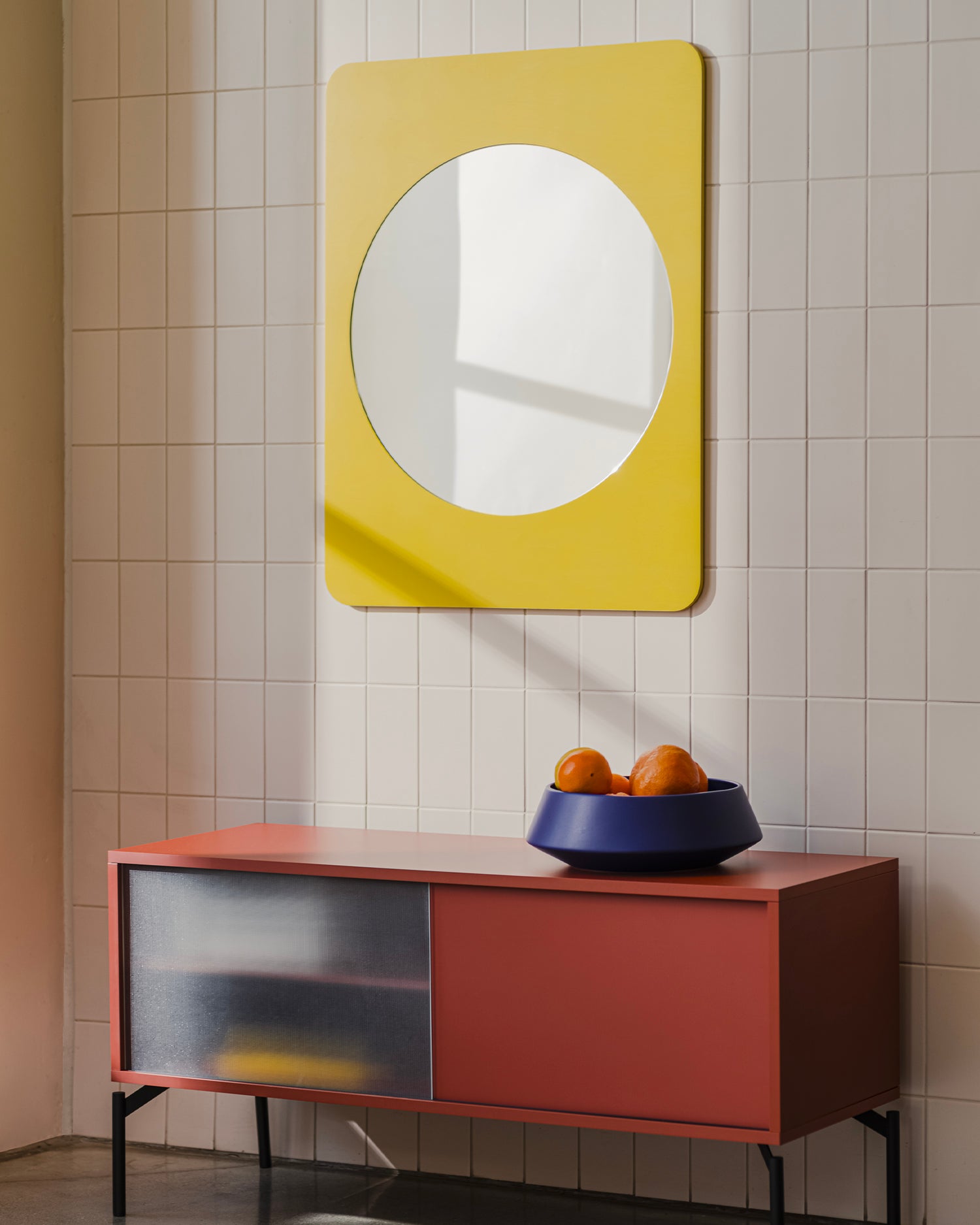 Specchio in legno Aku