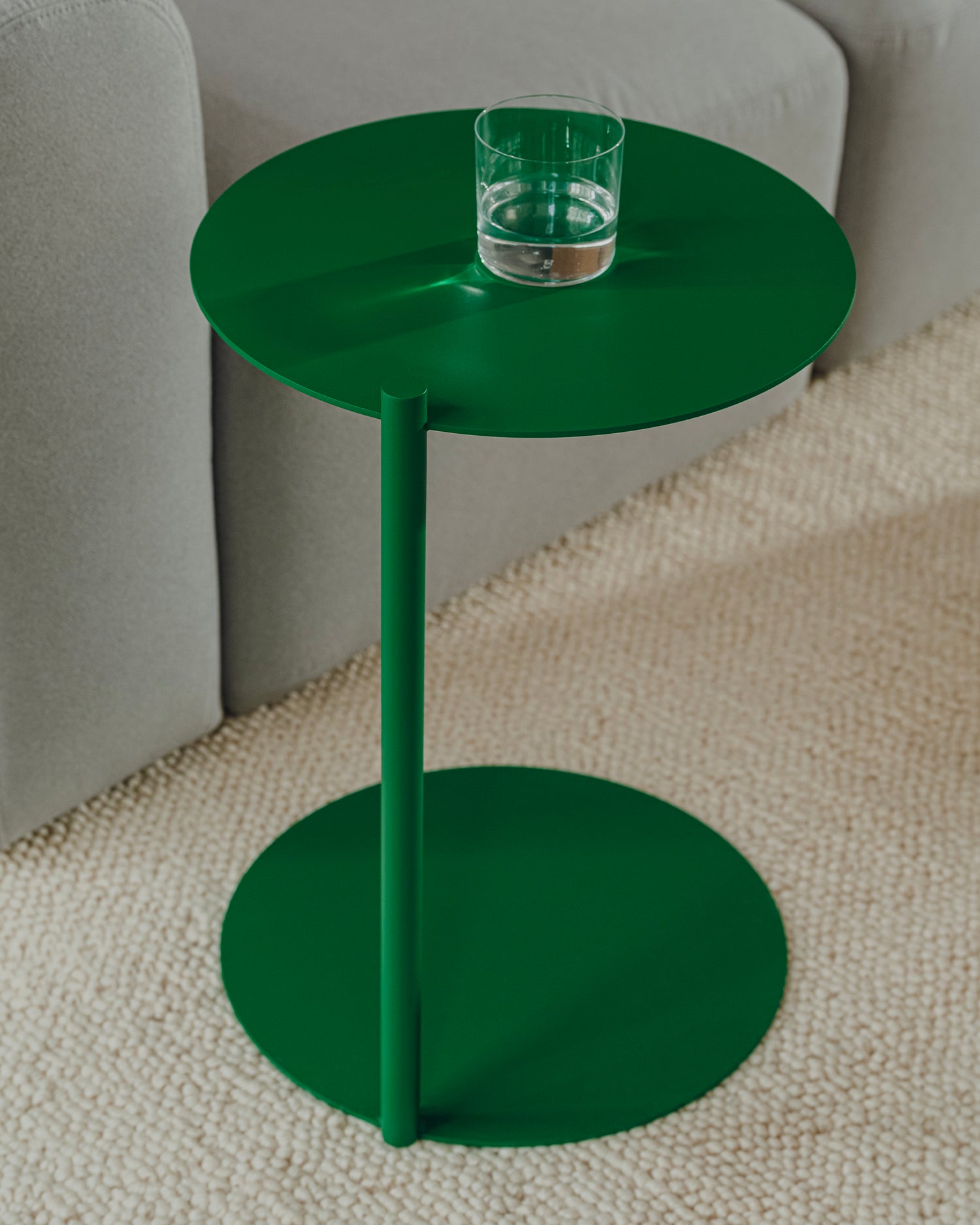 Tavolino in acciaio Ande, verde