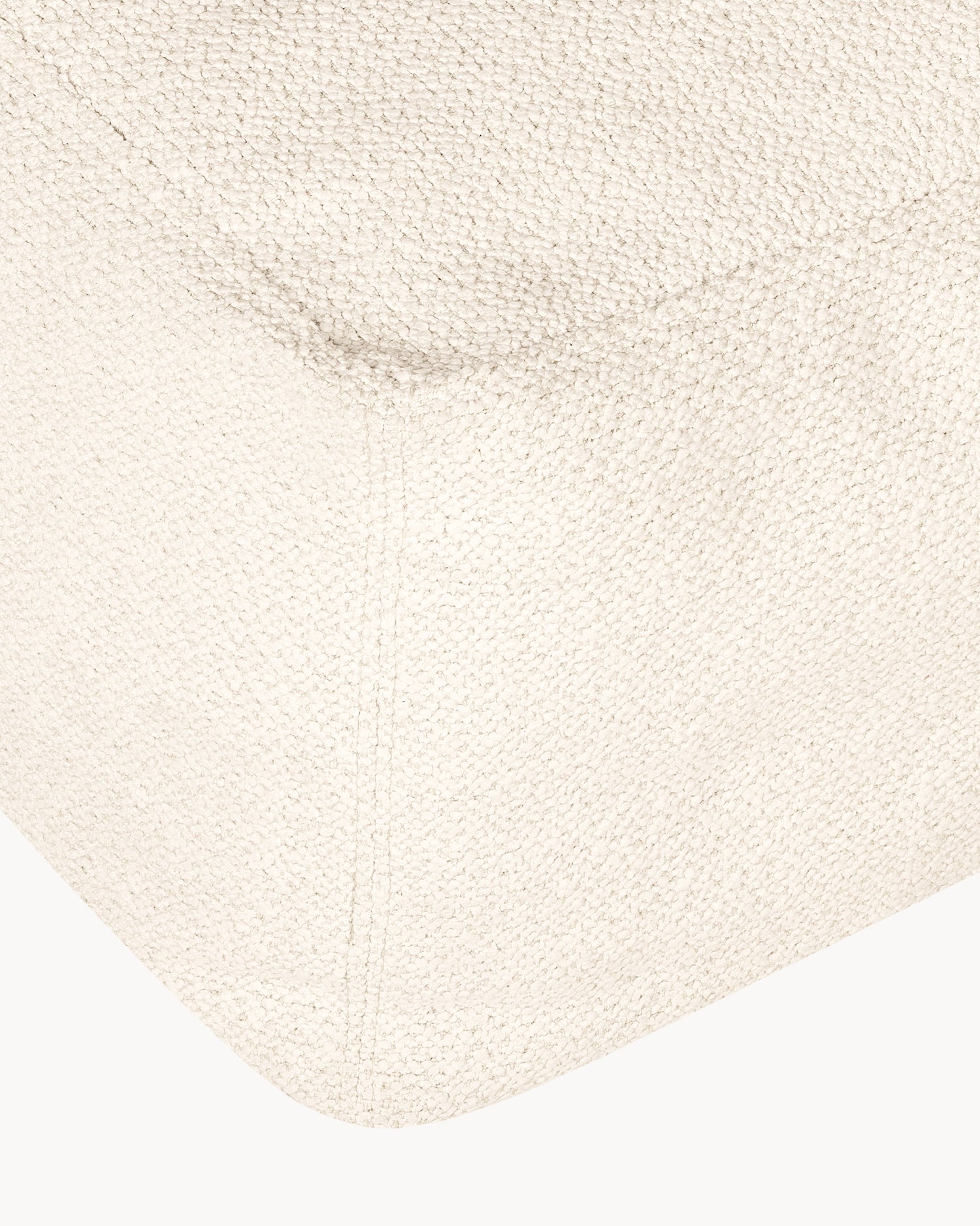 Pouf morbido in bouclè Keno