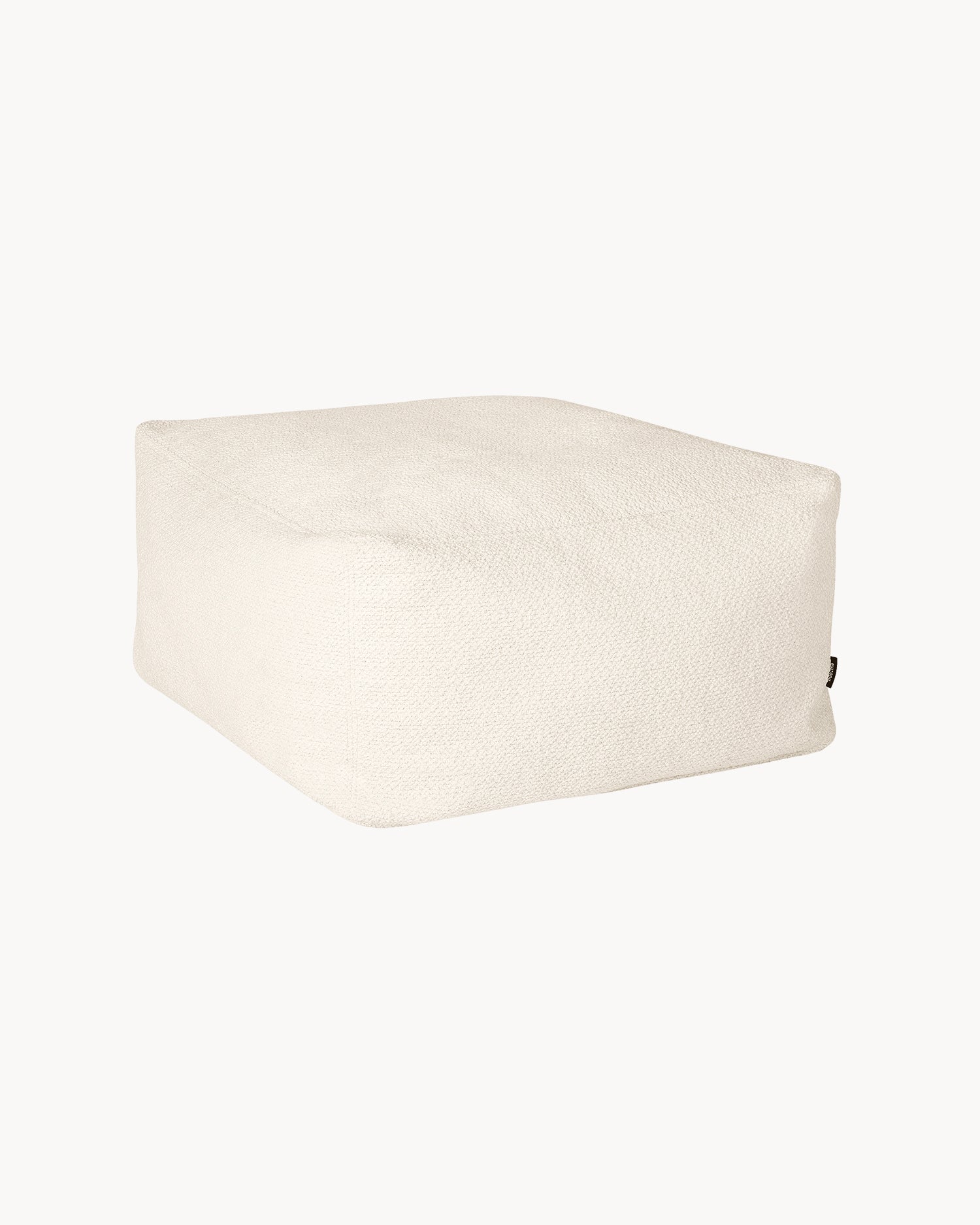 Pouf morbido in bouclè Keno