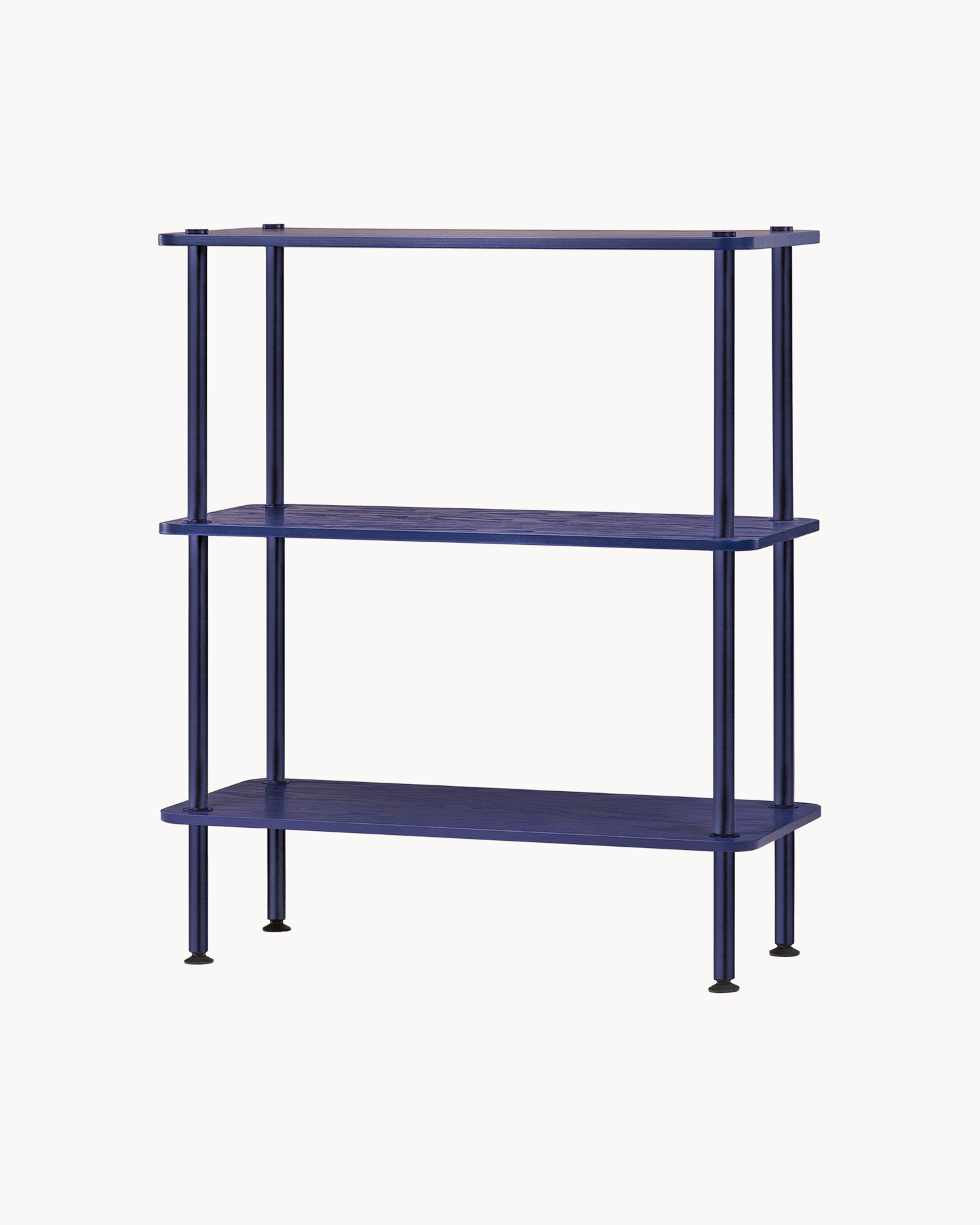 Scaffale in legno Teidi unit 3, blu