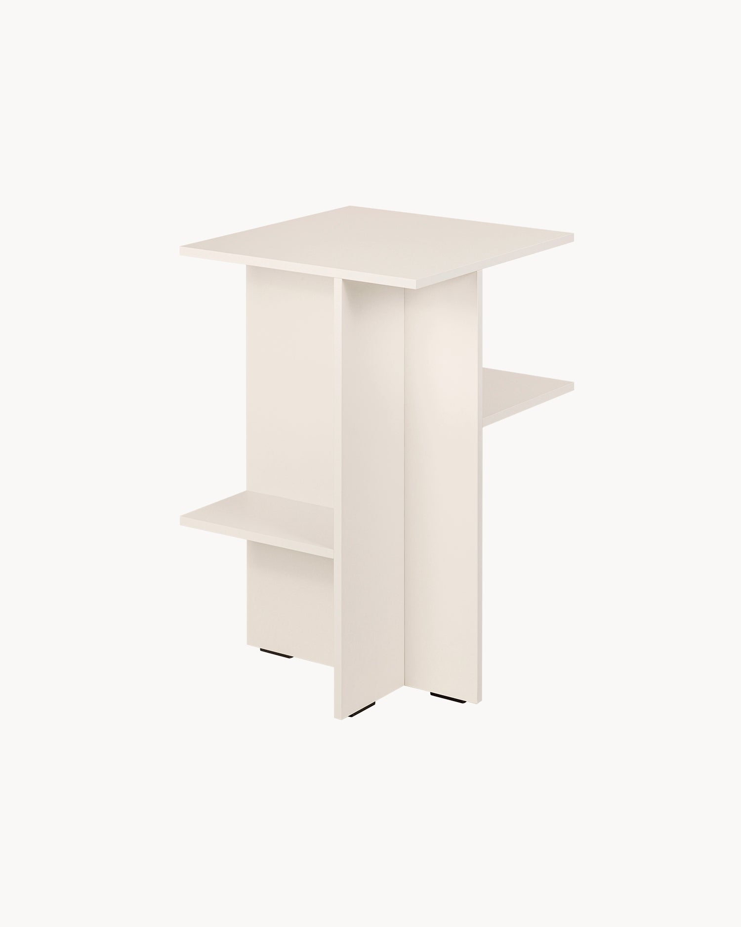 Tavolino in legno Atik, grigio chiaro