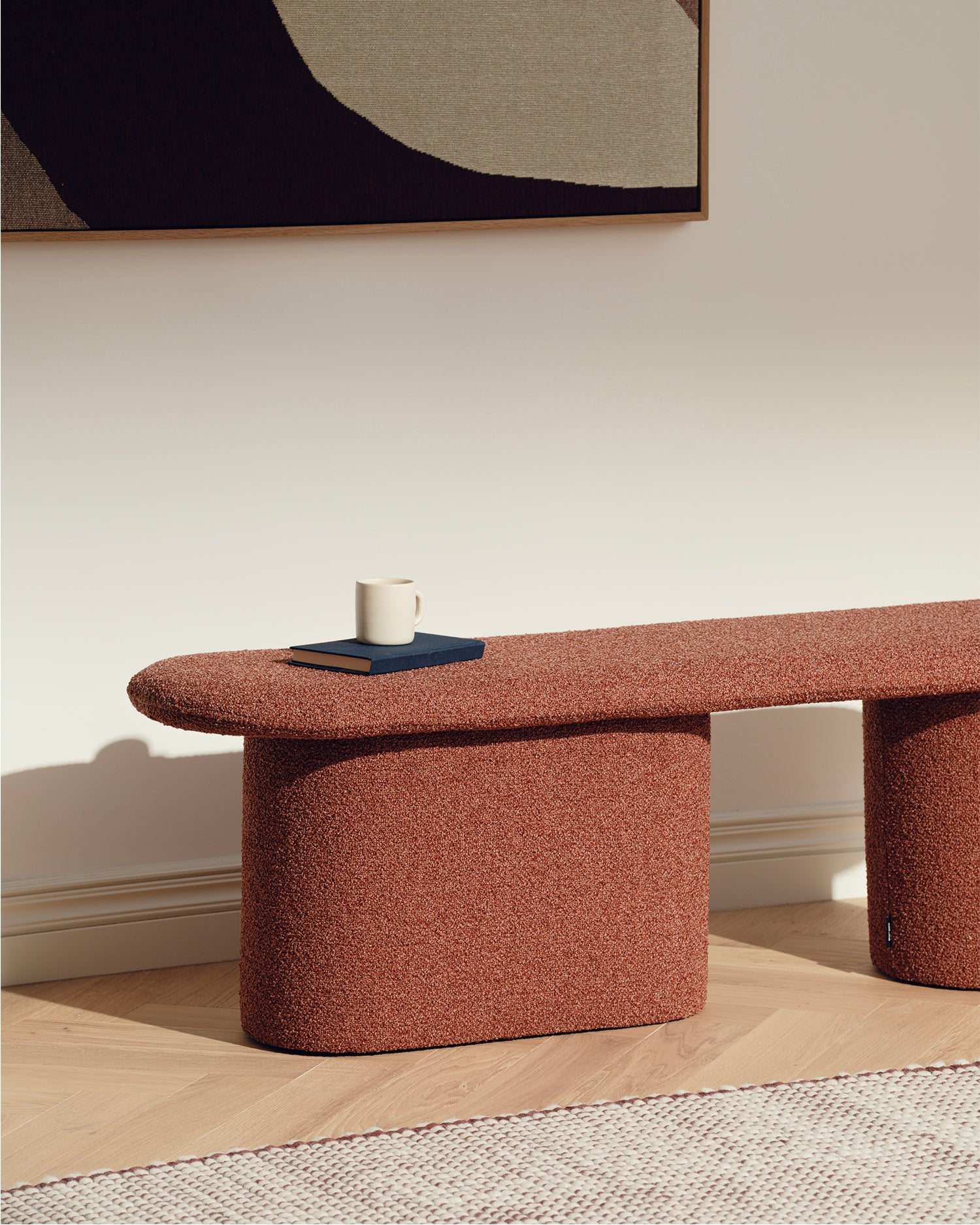 Panca imbottita fatta a mano Rull