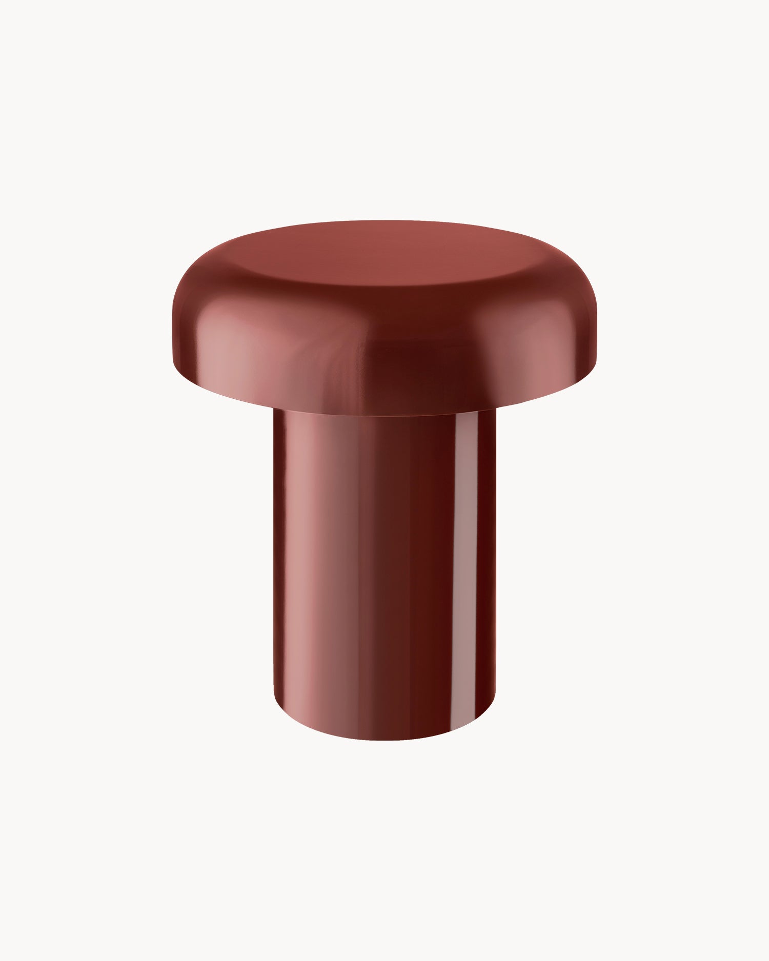 Tavolino in acciaio Miko, rosso