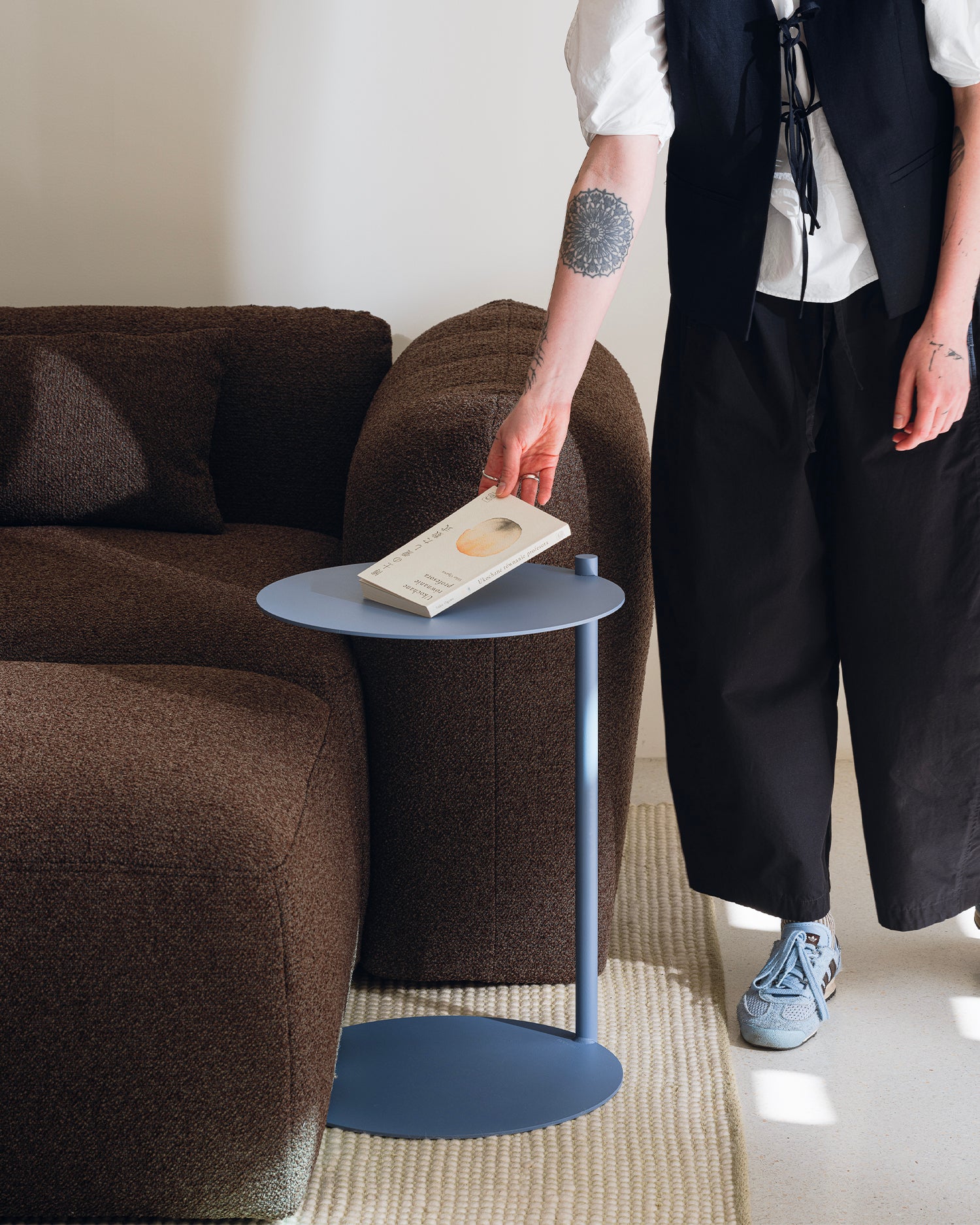 Tavolino in acciaio Ande