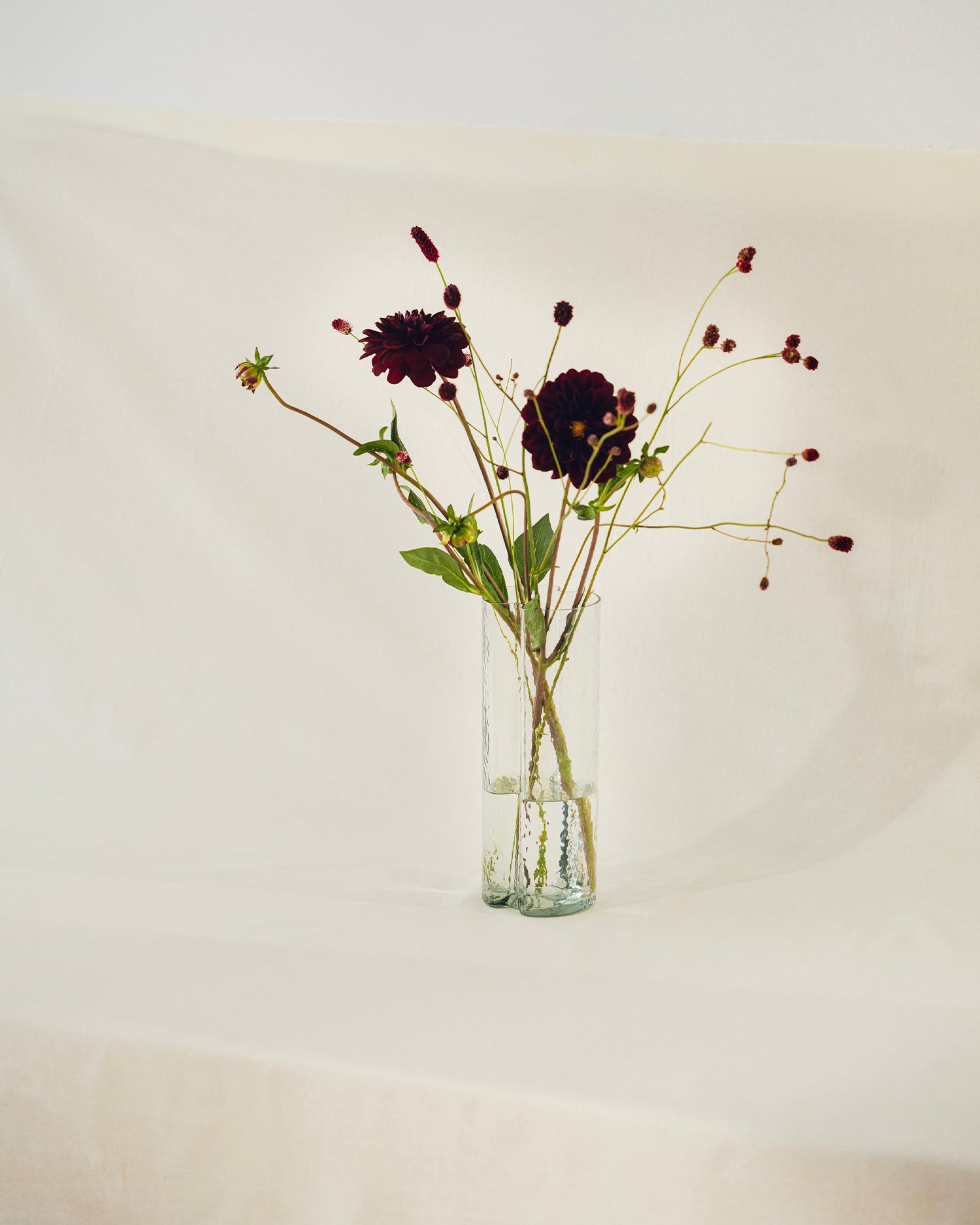 Vaso in vetro soffiato realizzato a mano Tubu