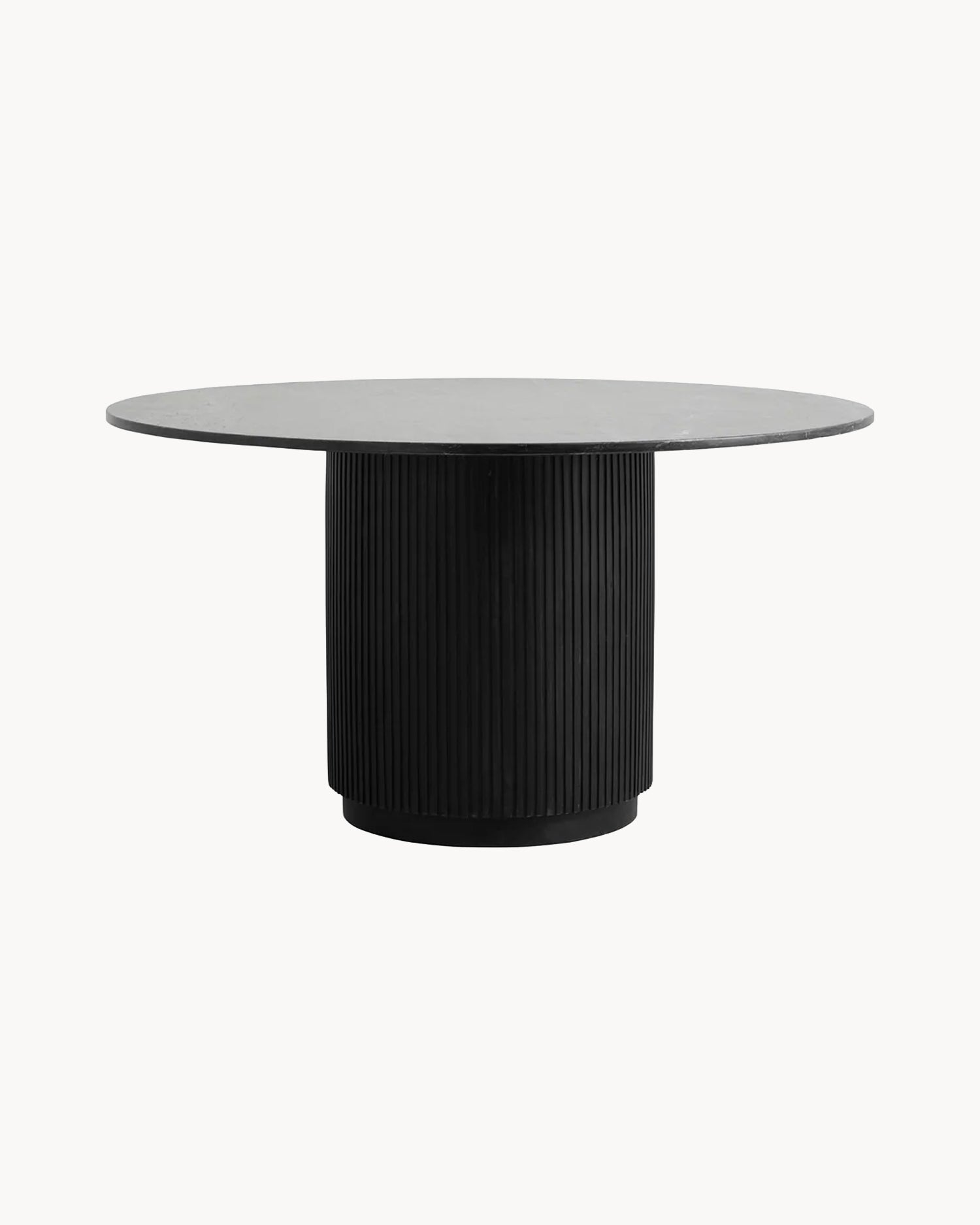 Tavolo da pranzo rotondo in marmo e legno Erie