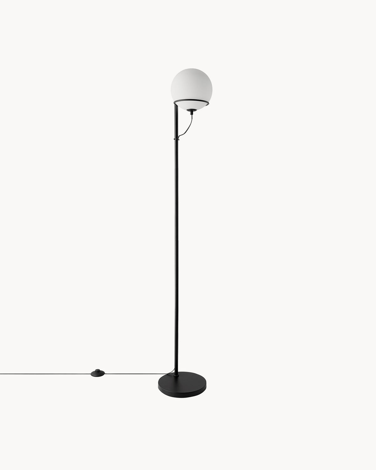 Lampada da terra in vetro e metallo Wilson
