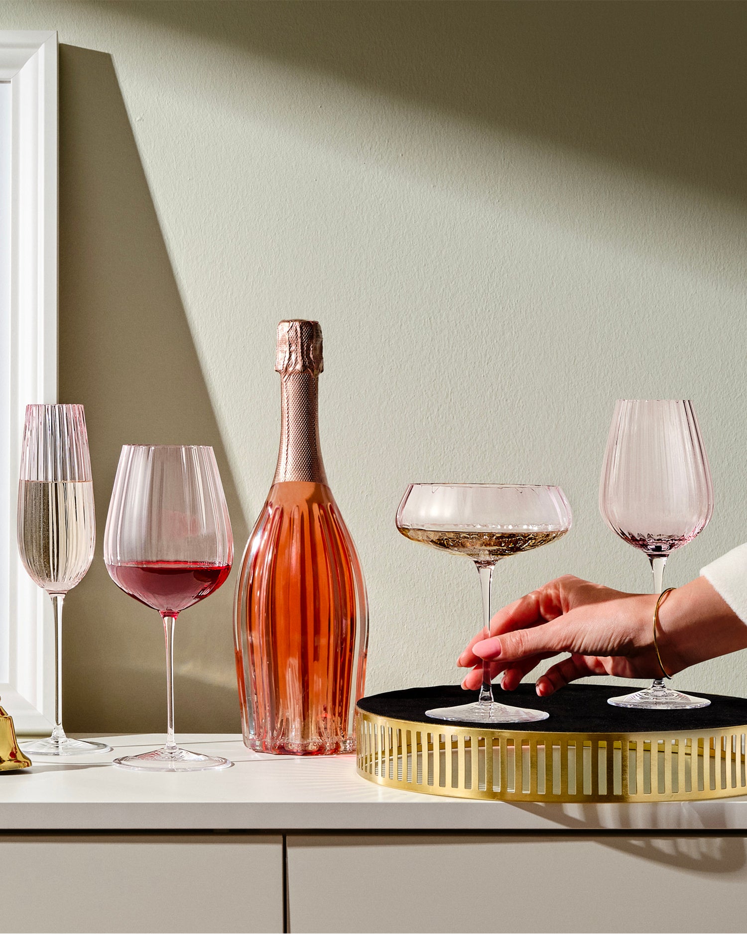 Set 2 flute da champagne Round Up