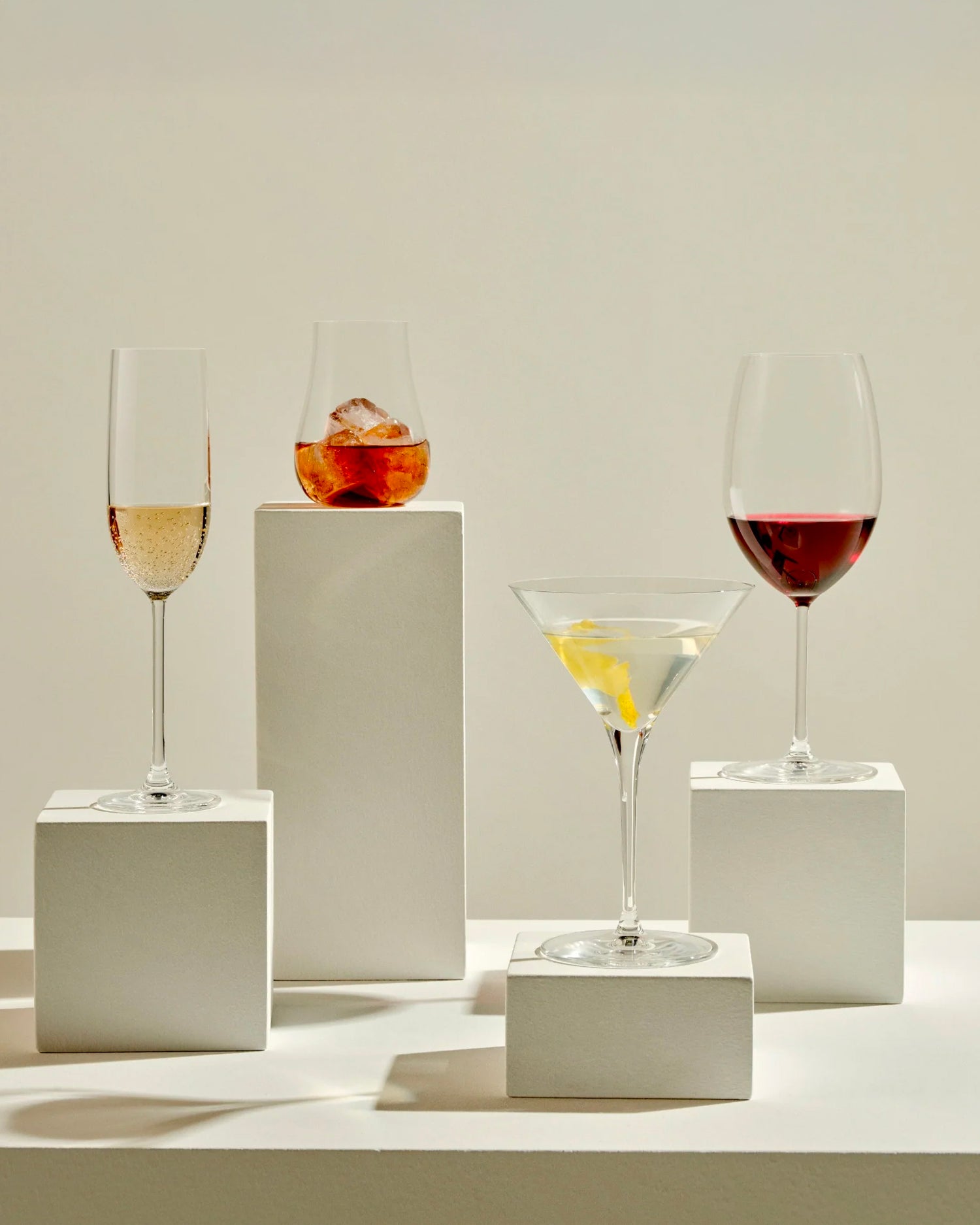 Set 4 bicchieri da Whisky in cristallo Vintage