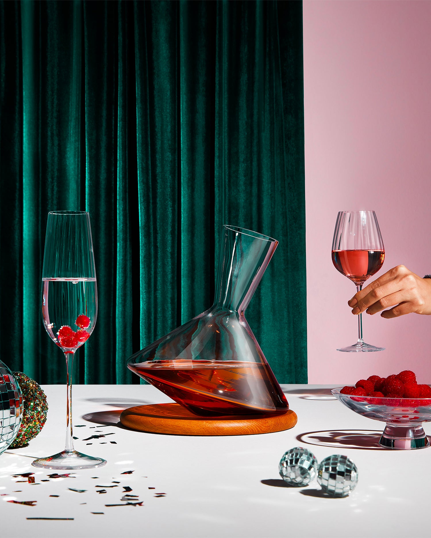Decanter per vino in cristallo Balance