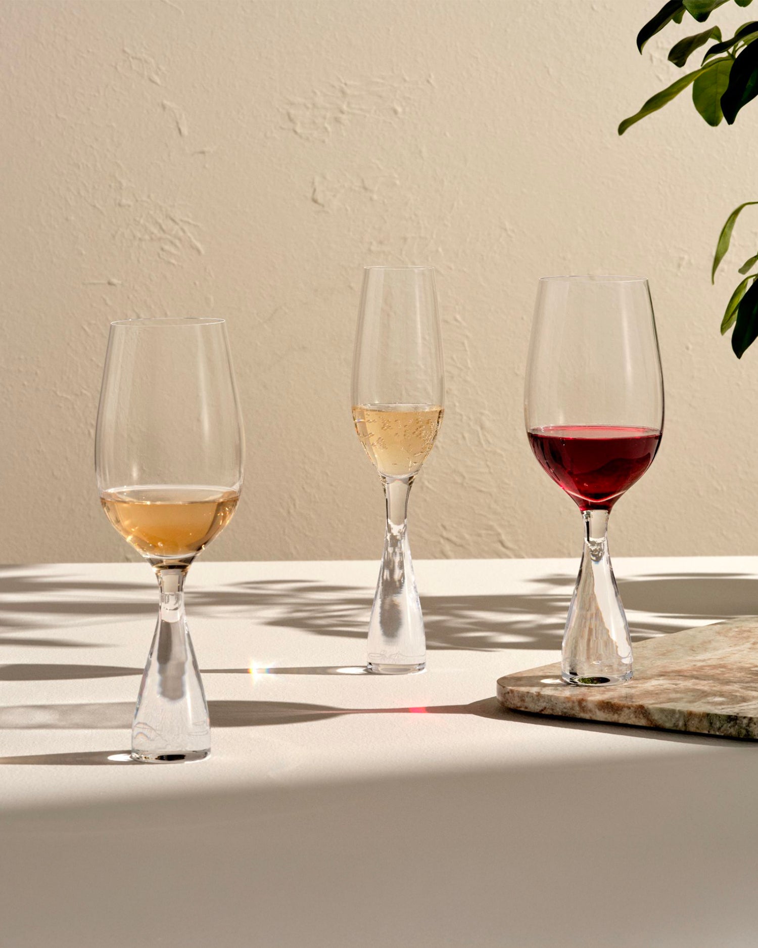 Set 2 flute in cristallo Wine Party