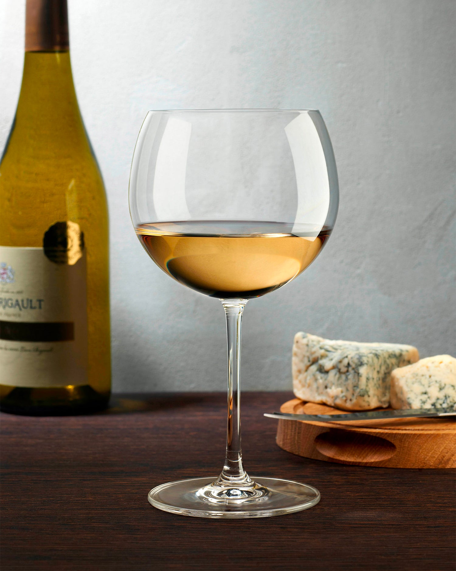 Set 2 calici da vino bianco in cristallo Vintage