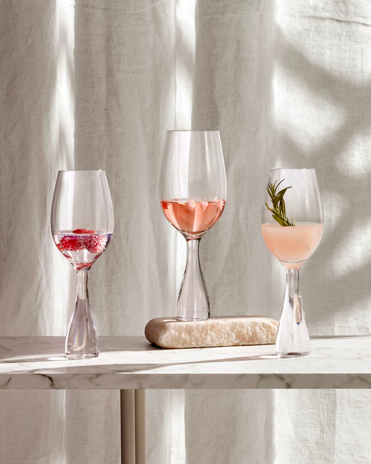 Set 2 flute in cristallo Wine Party