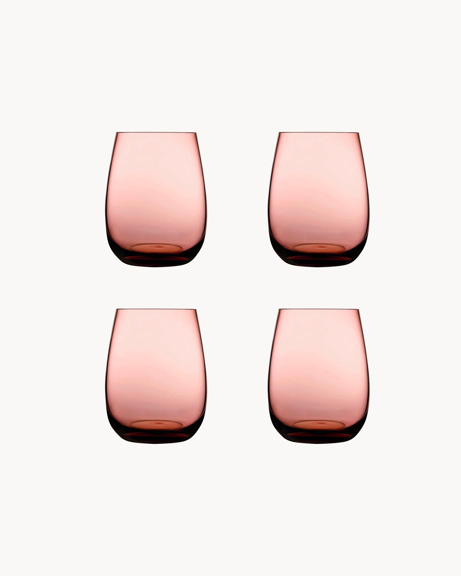 Set 4 bicchieri acqua in cristallo Colored U