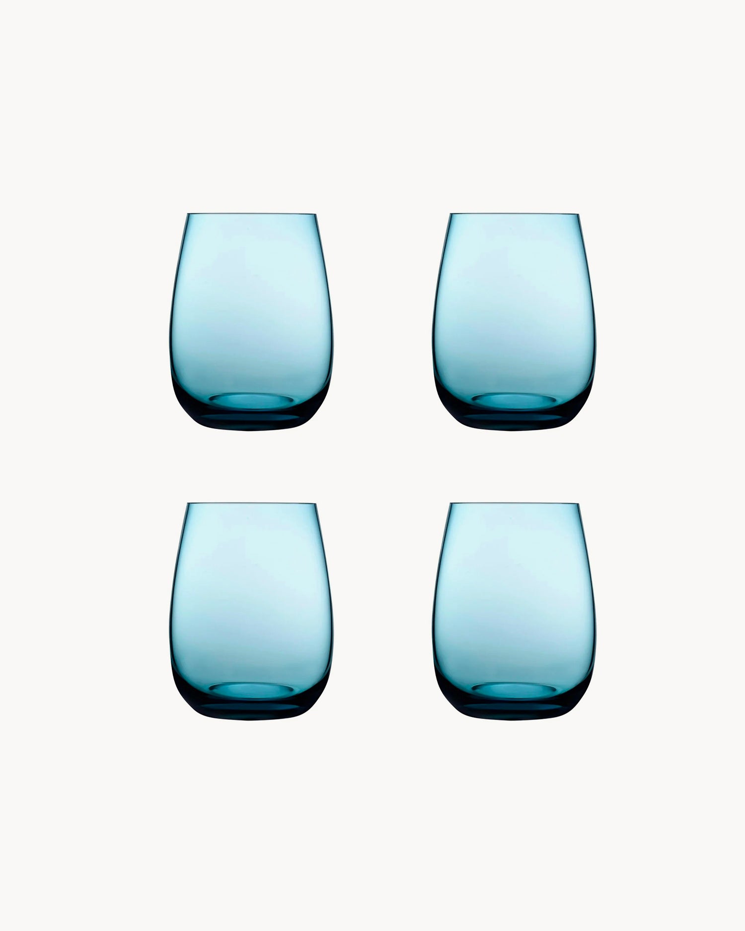 Set 4 bicchieri acqua in cristallo Colored U