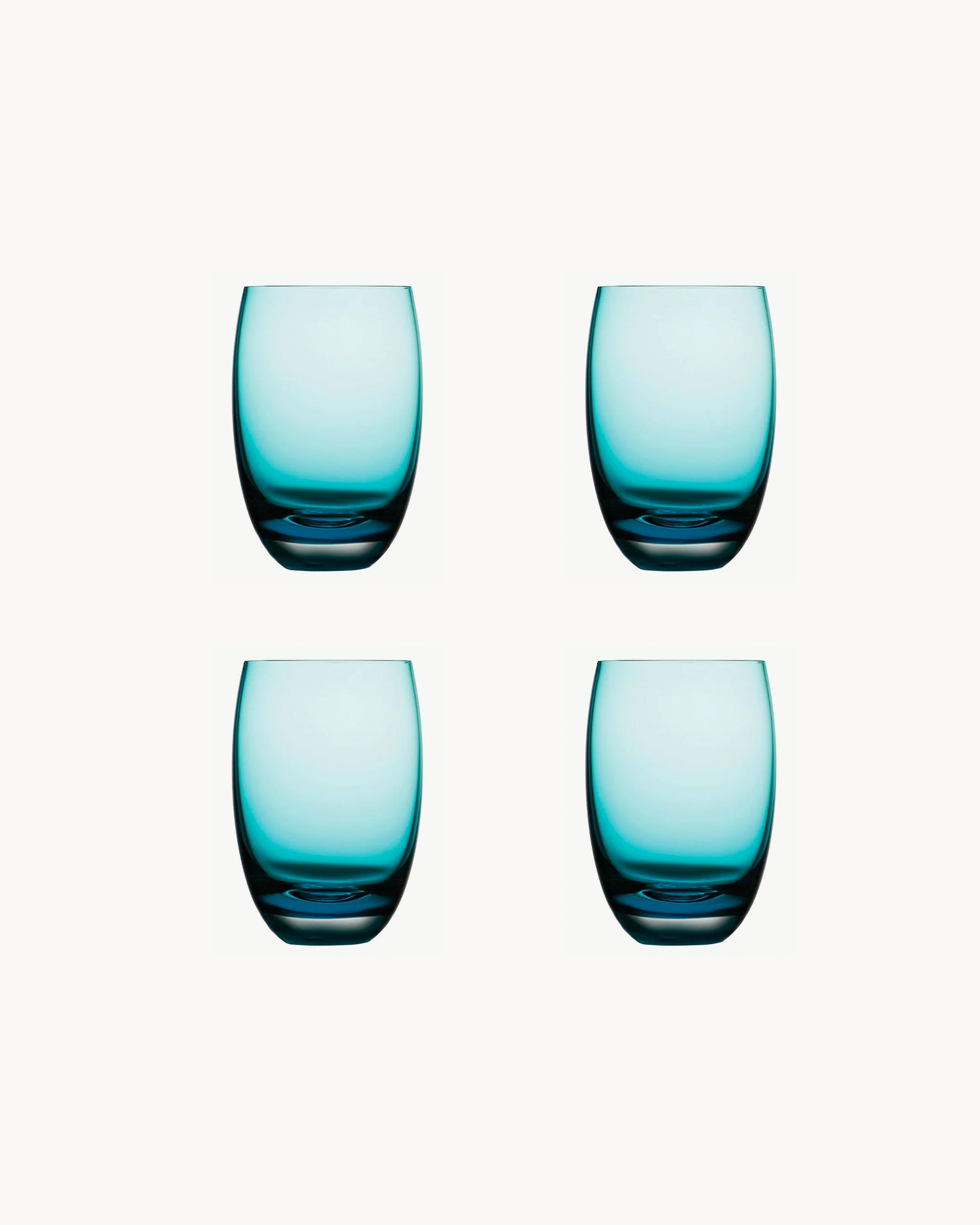 Set 4 bicchieri acqua in cristallo Colored O