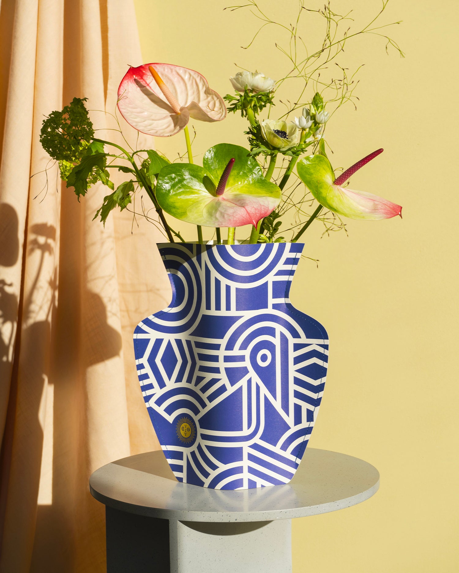 Vaso decorativo di carta Greco