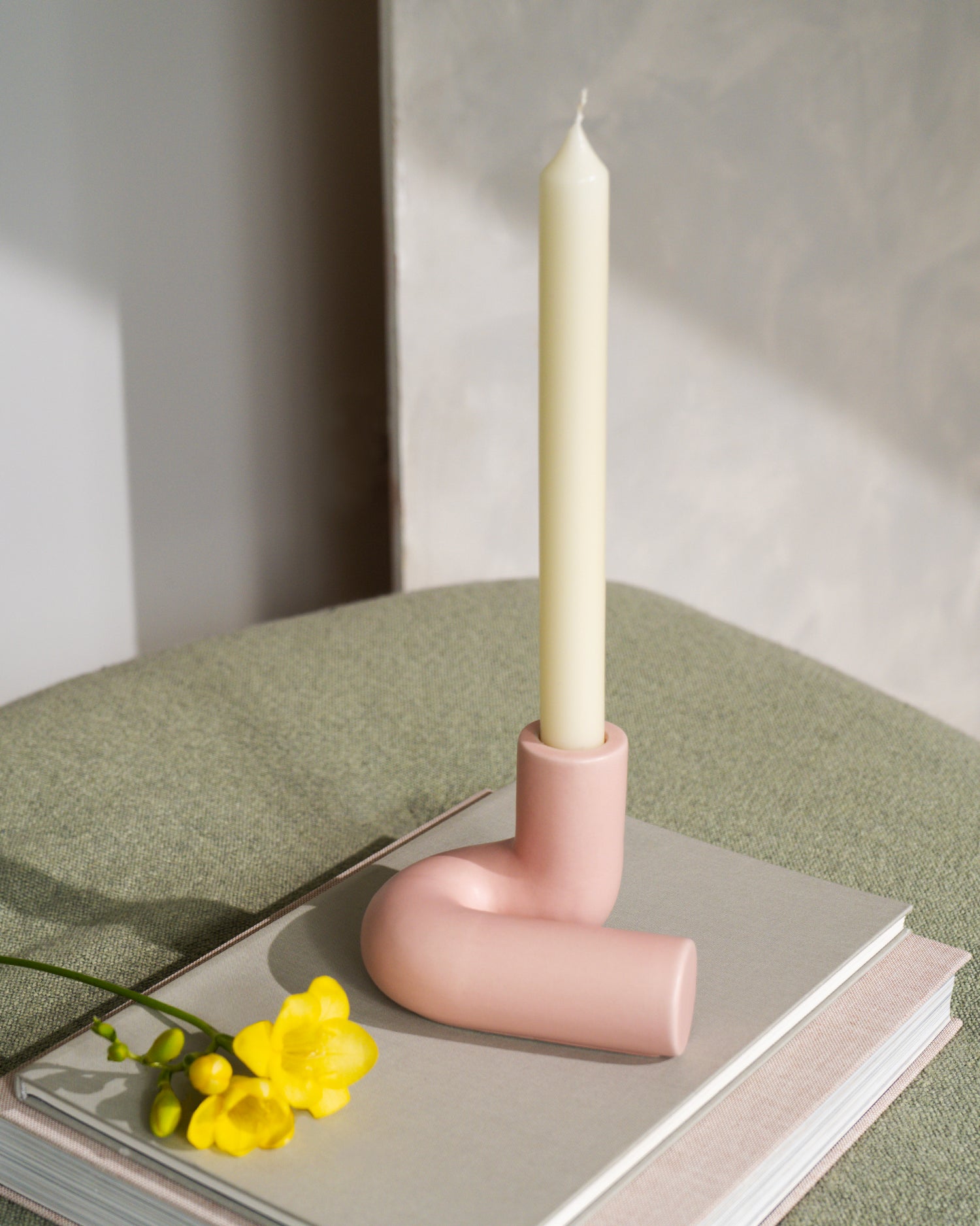 Portacandele in grès Templo