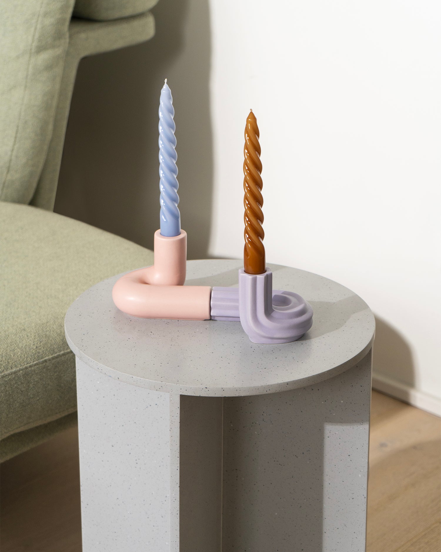 Portacandele in grès Templo