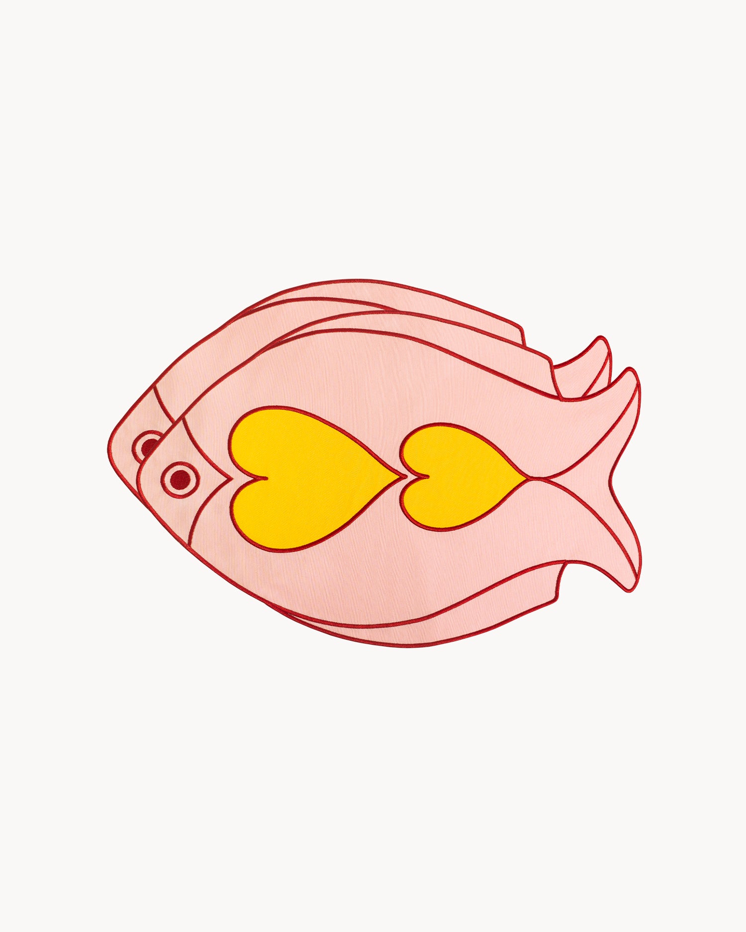 Set 2 tovagliette realizzate a mano Fish Splash