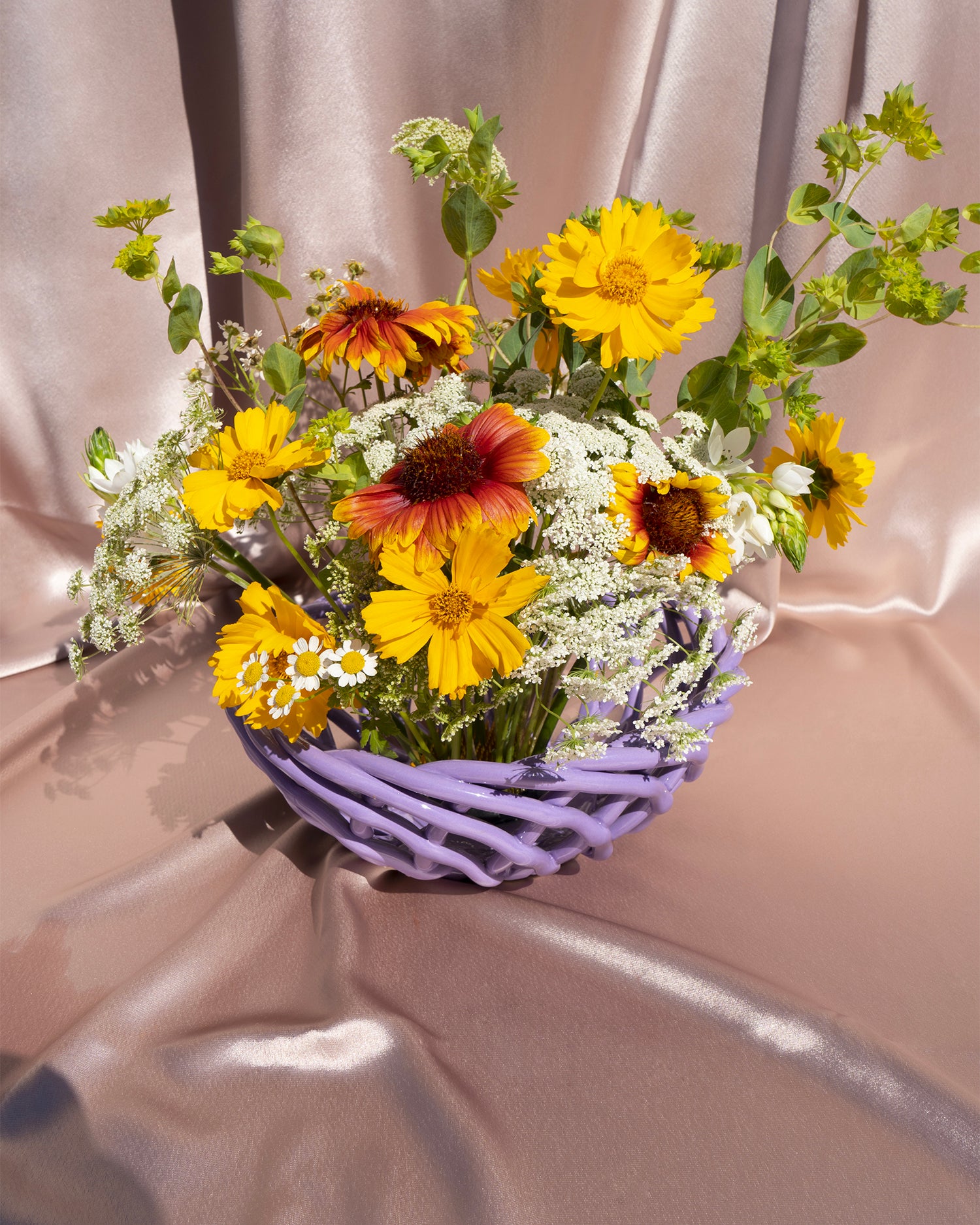 Bowl intrecciata a mano in ceramica Sicilia