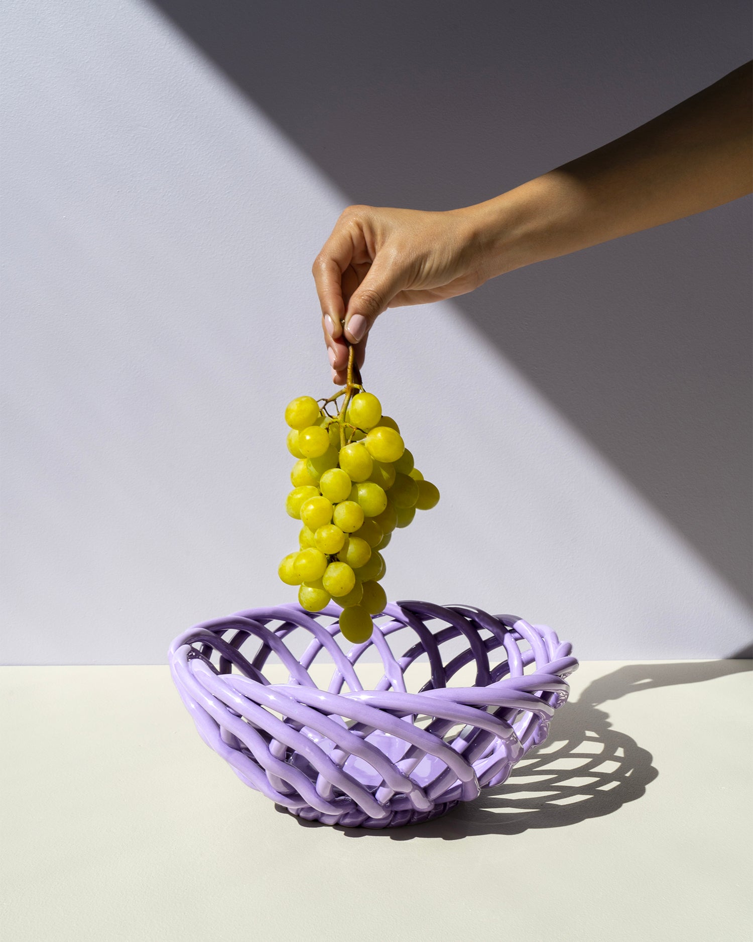 Bowl intrecciata a mano in ceramica Sicilia