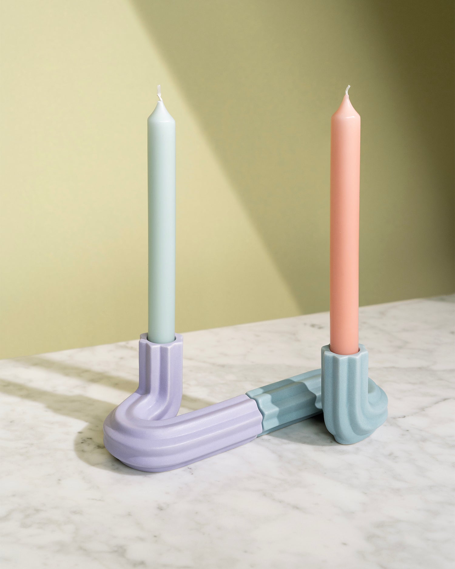 Portacandele in grès Templo