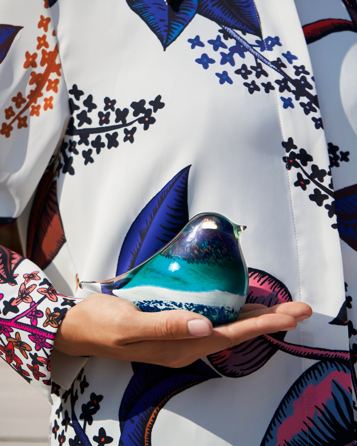 Decorazione in vetro fatta a mano Atlas Bird