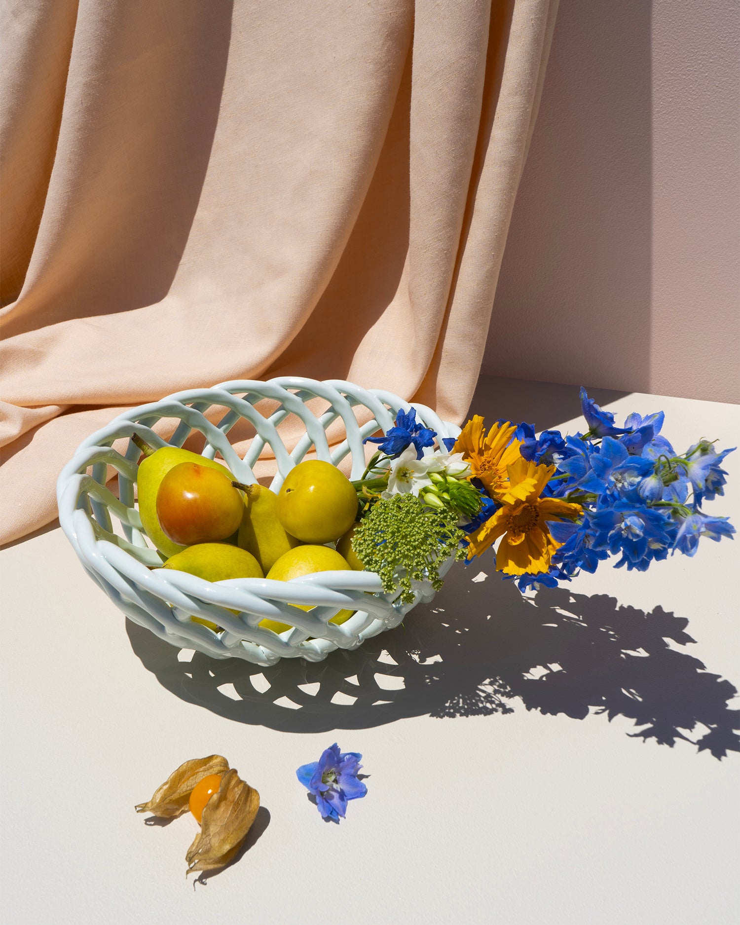 Bowl intrecciata a mano in ceramica Sicilia