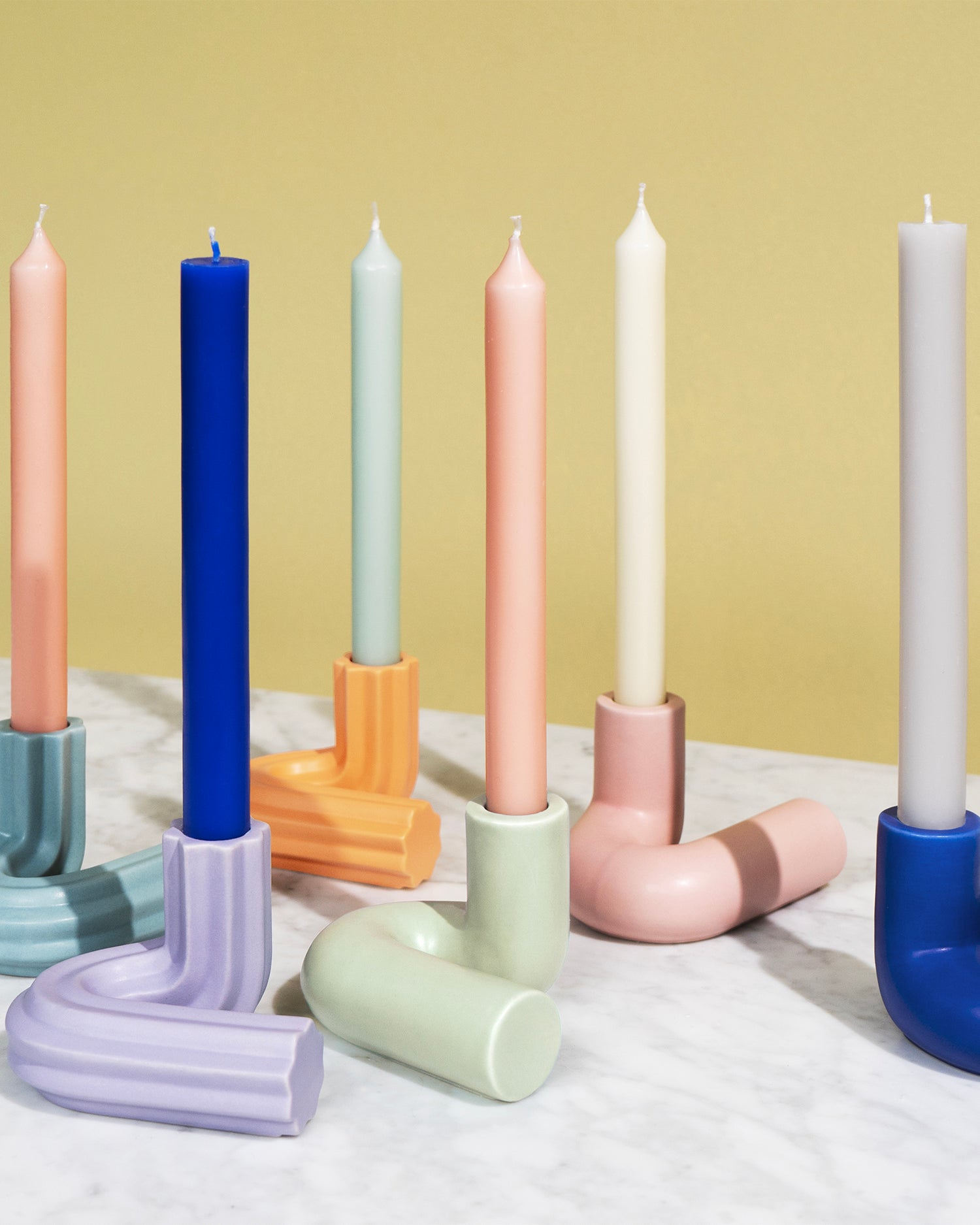 Portacandele in grès Templo