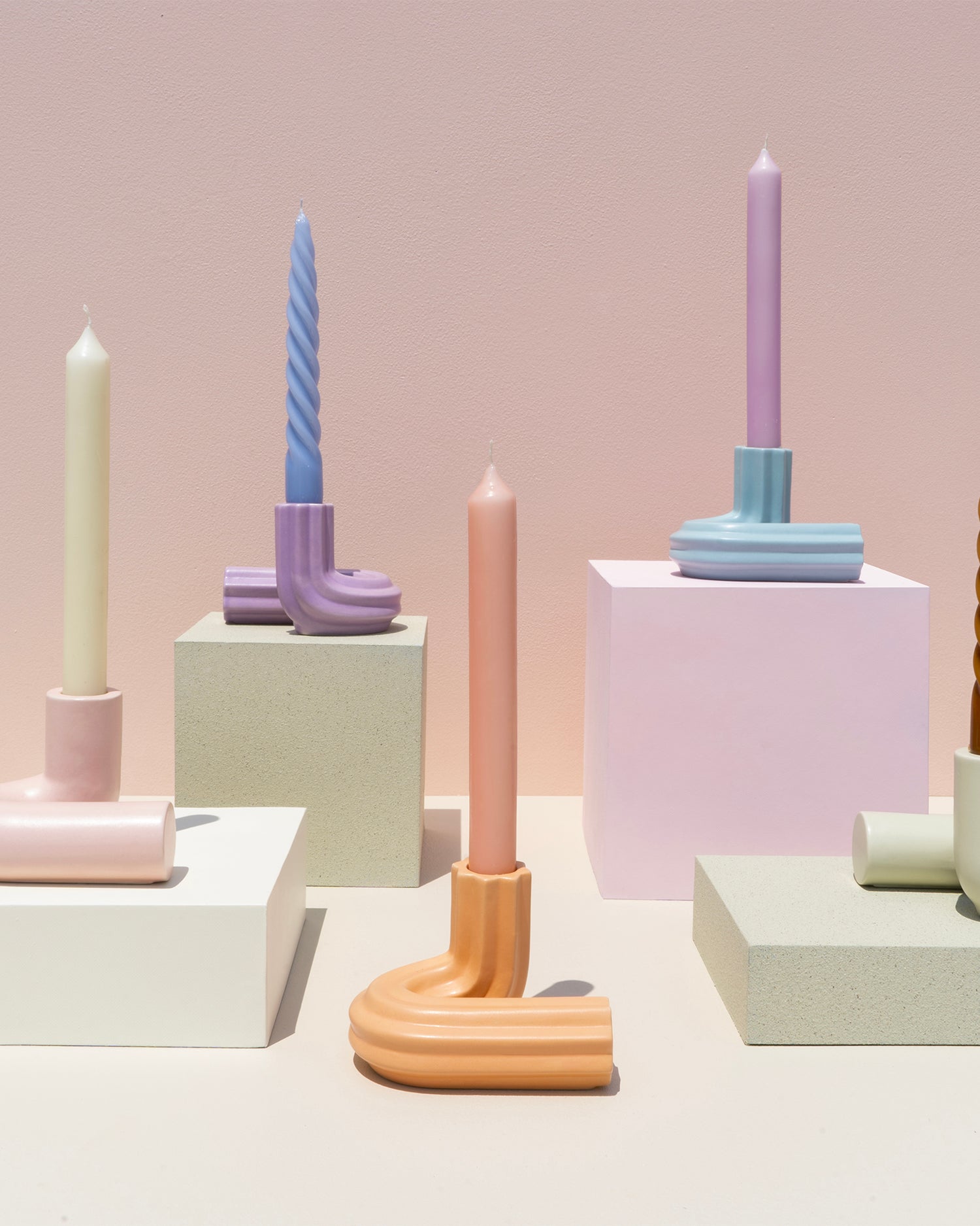 Portacandele in grès Templo