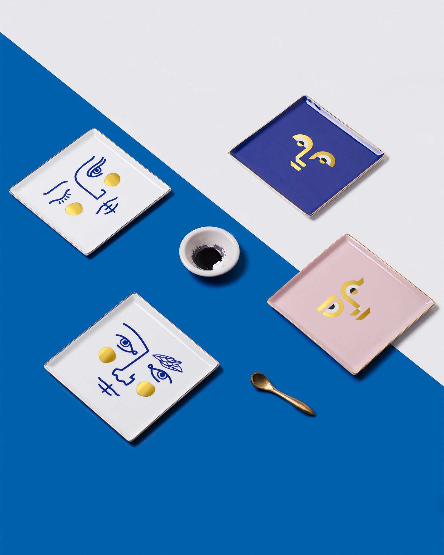 Vassoio decorativo in ceramica Apollo