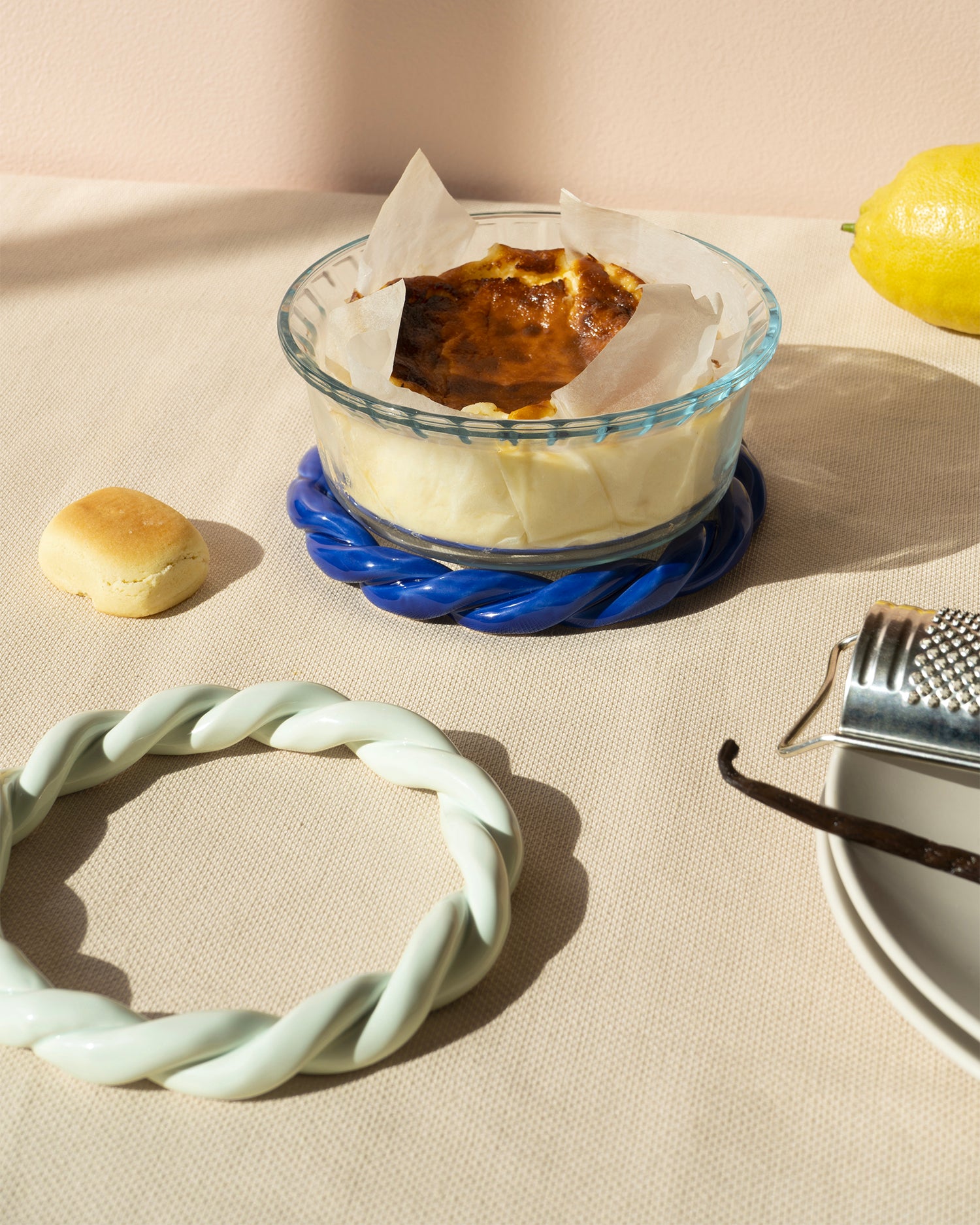 Sottopentola fatto a mano in ceramica Sicilia