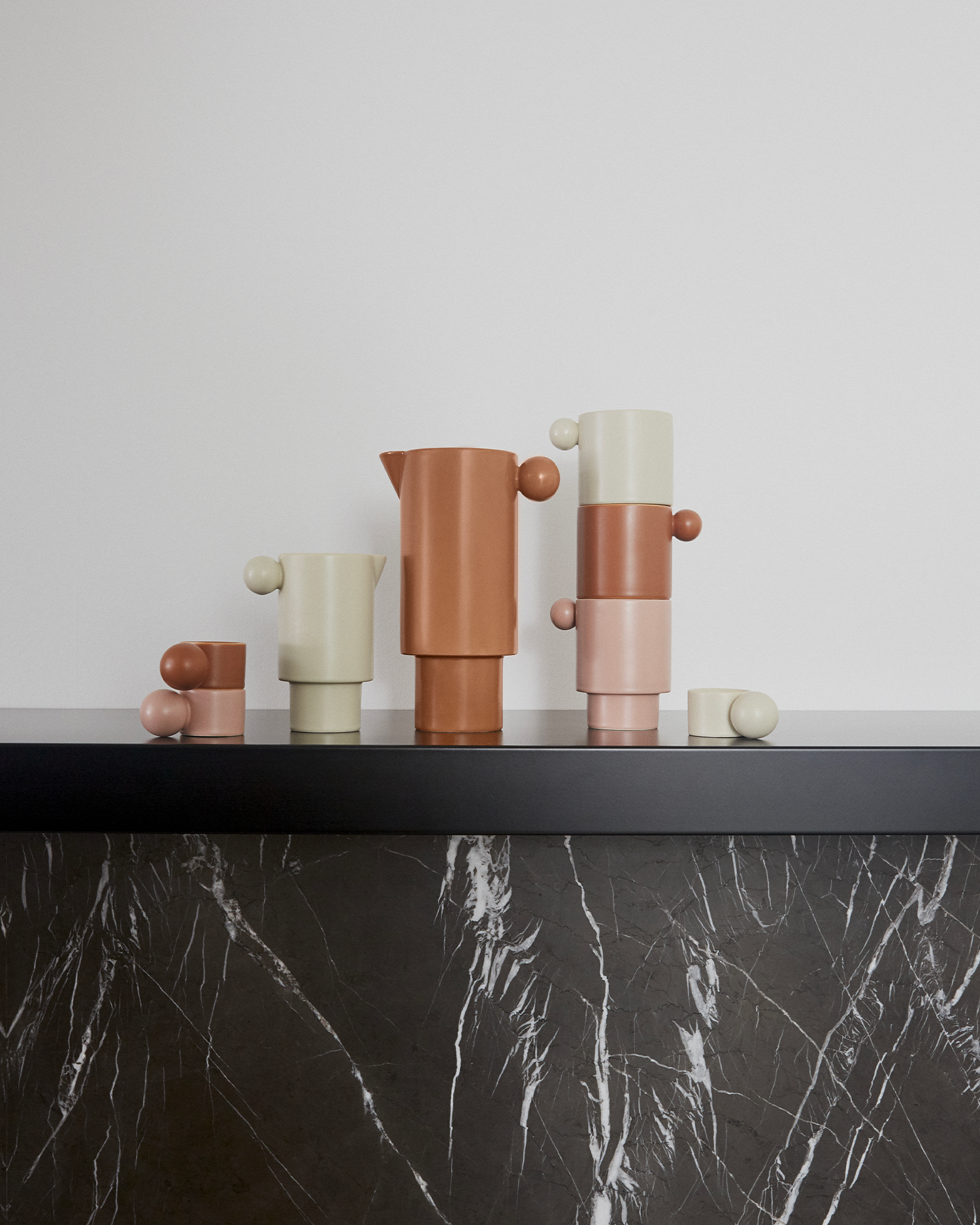 Lattiera in ceramica realizzata a mano Inka, rosa