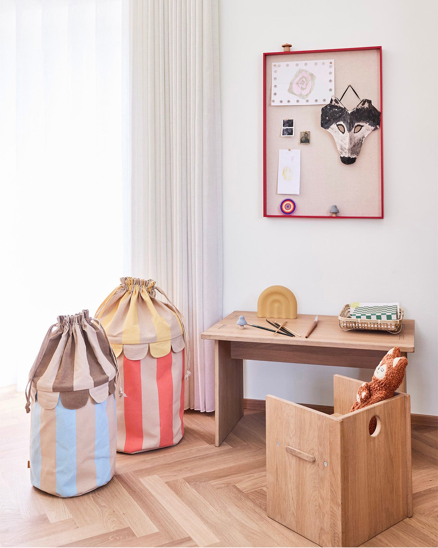 Sedia per bambini in legno di rovere Arca