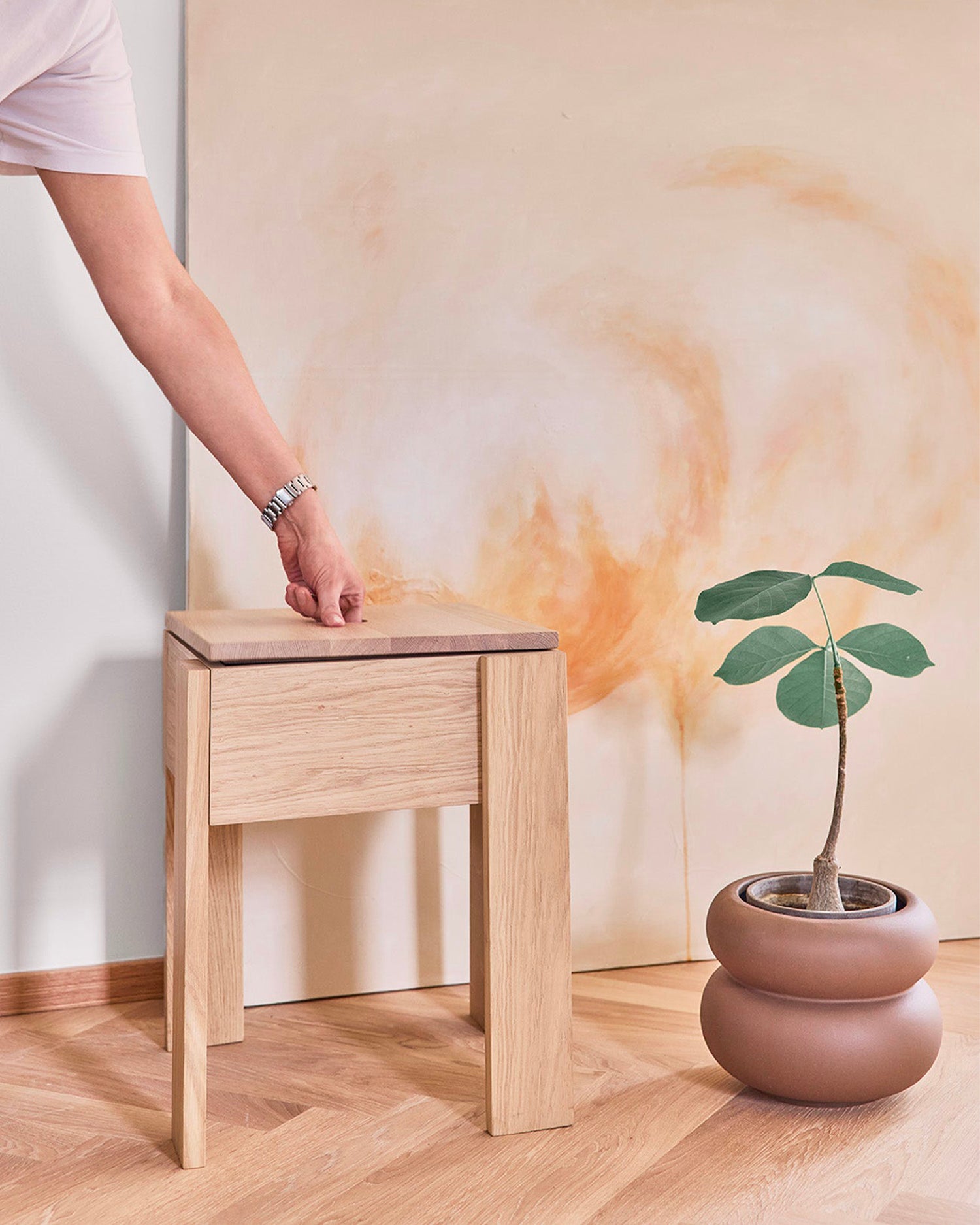 Portavaso in grès Kupla