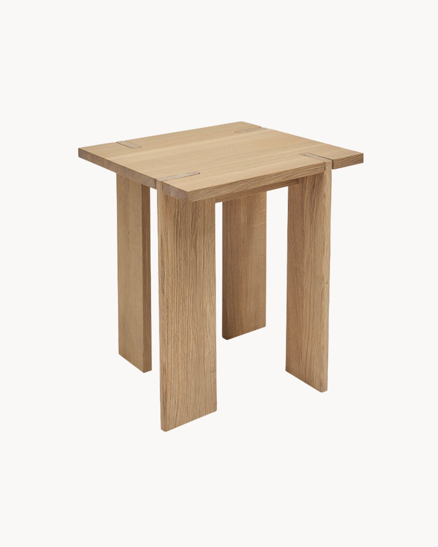 Tavolino quadrato in legno di rovere OY