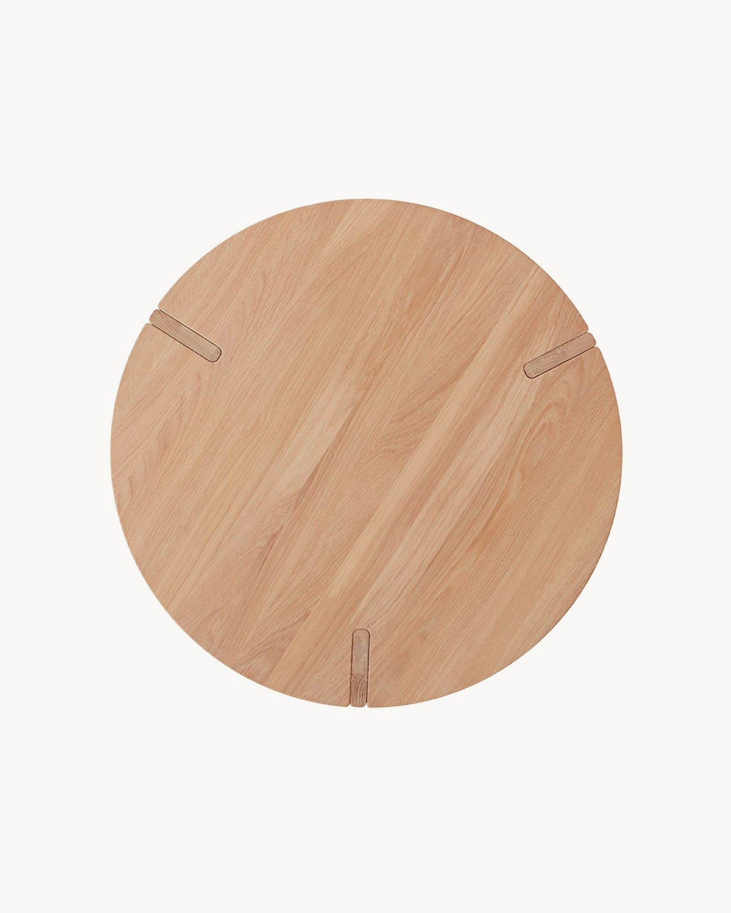 Tavolino da salotto rotondo in legno di rovere Oy
