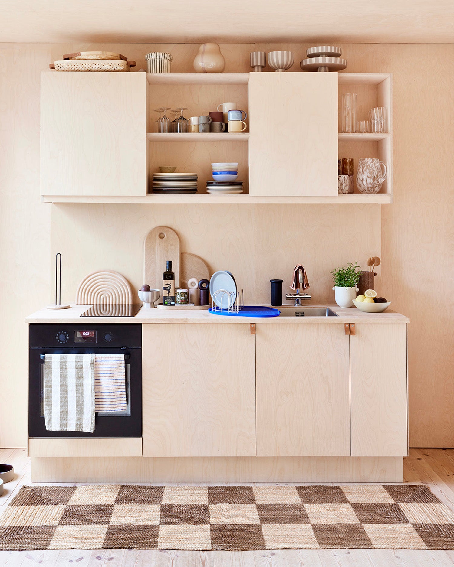 Runner a scacchi in juta intrecciato a mano Chess